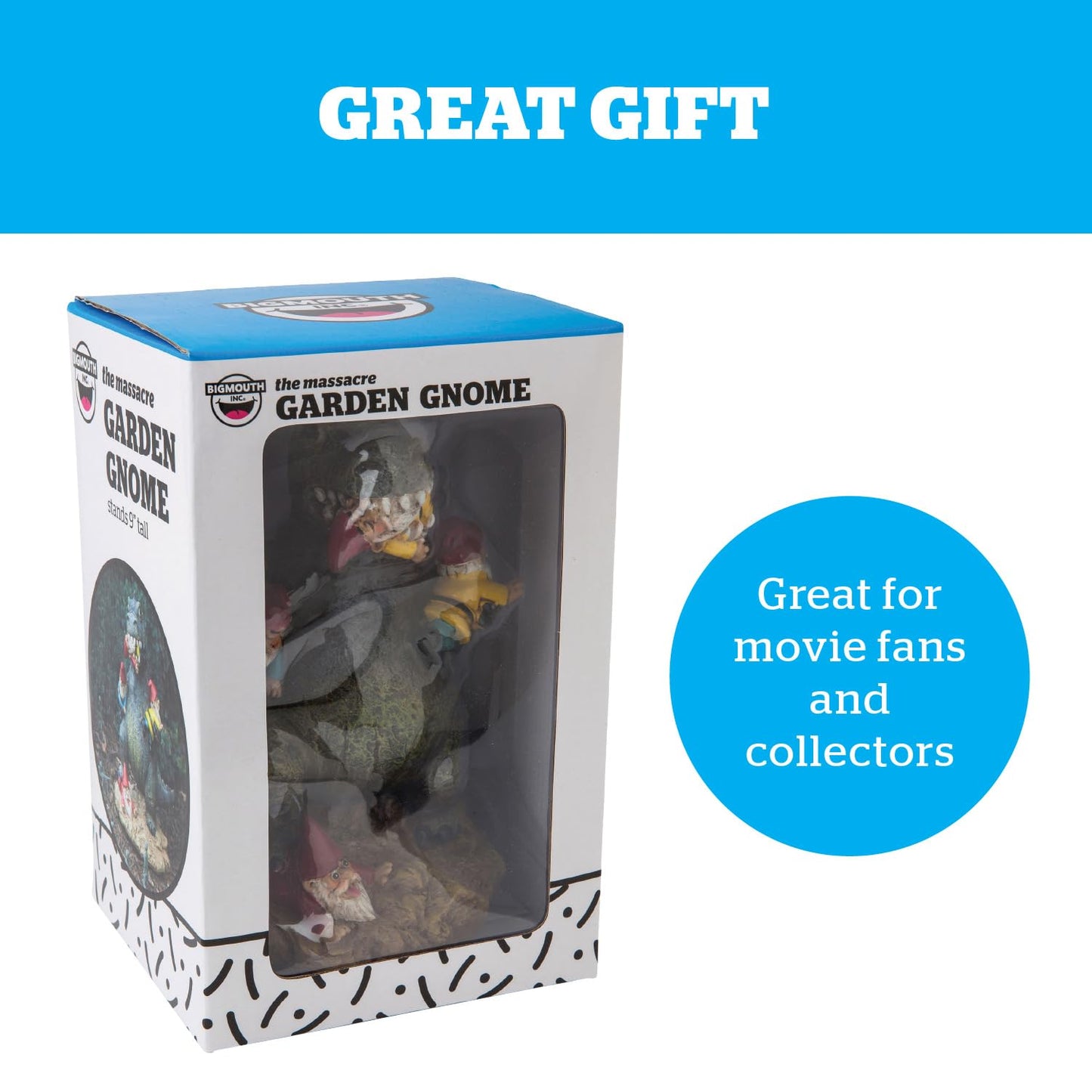 Godzilla Garden Gnome Statue, Outdoor Lawn & Yard Monster Figurine Sculpture Decorations, Funny Housewarming Gag Gift