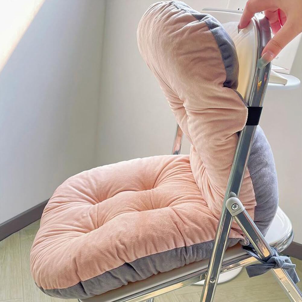 UEncounter White Seat Cushion - 17 * 17 Inch, Soft Office & Indoor Rocking Chair Cushion with Removable Cover, Ties - 631TIMY11II525AN3GW5US