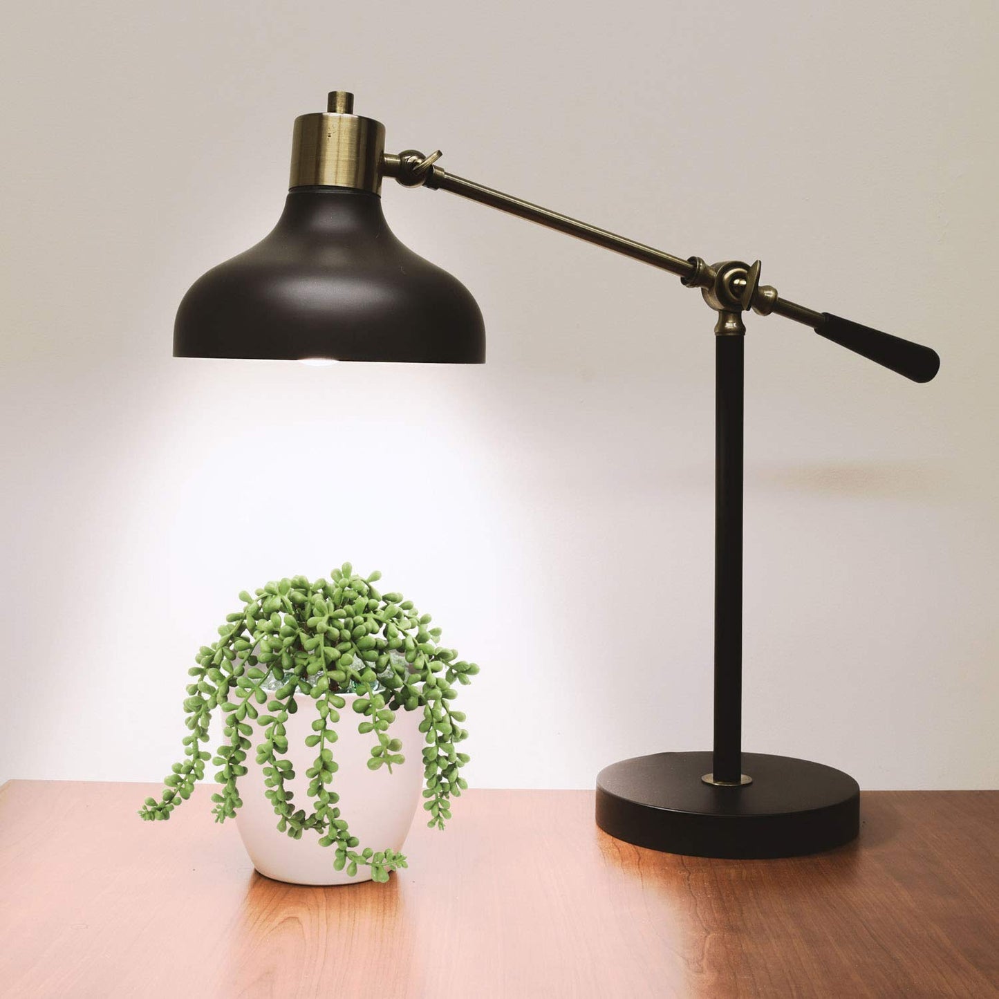 Larksilk 13-Inch Hanging Succulent Plant Strand with 3 Pearls - Lifelike Durable and Easy-to-Hang Decor for Indoor/Outdoor Spaces - Perfect for Home, Office, Events