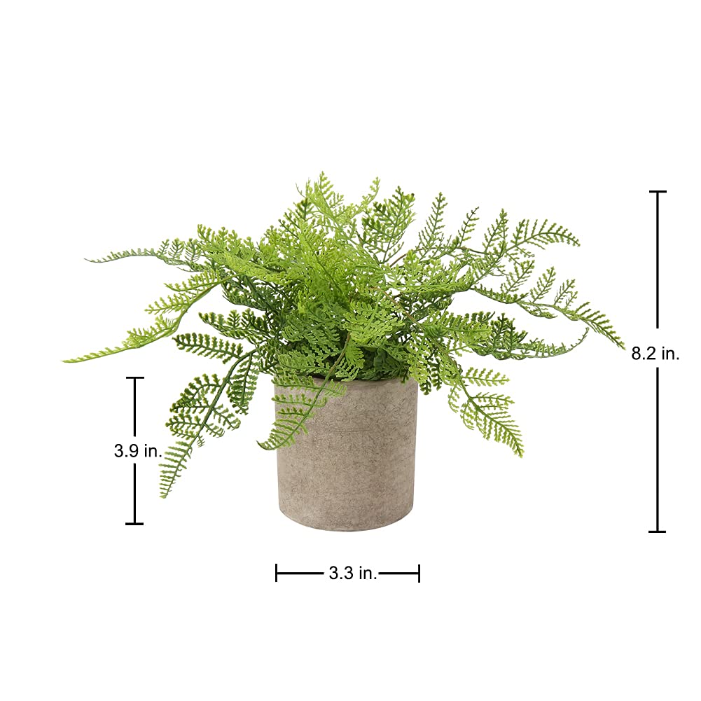 Briful Small Fake Plant Potted Plants Artificial Decor Plastic Boston Ferns Plant Faux Plants in Pots for Home Living Room Bedroom Desk Bathroom Shelf Farmhouse Decoration
