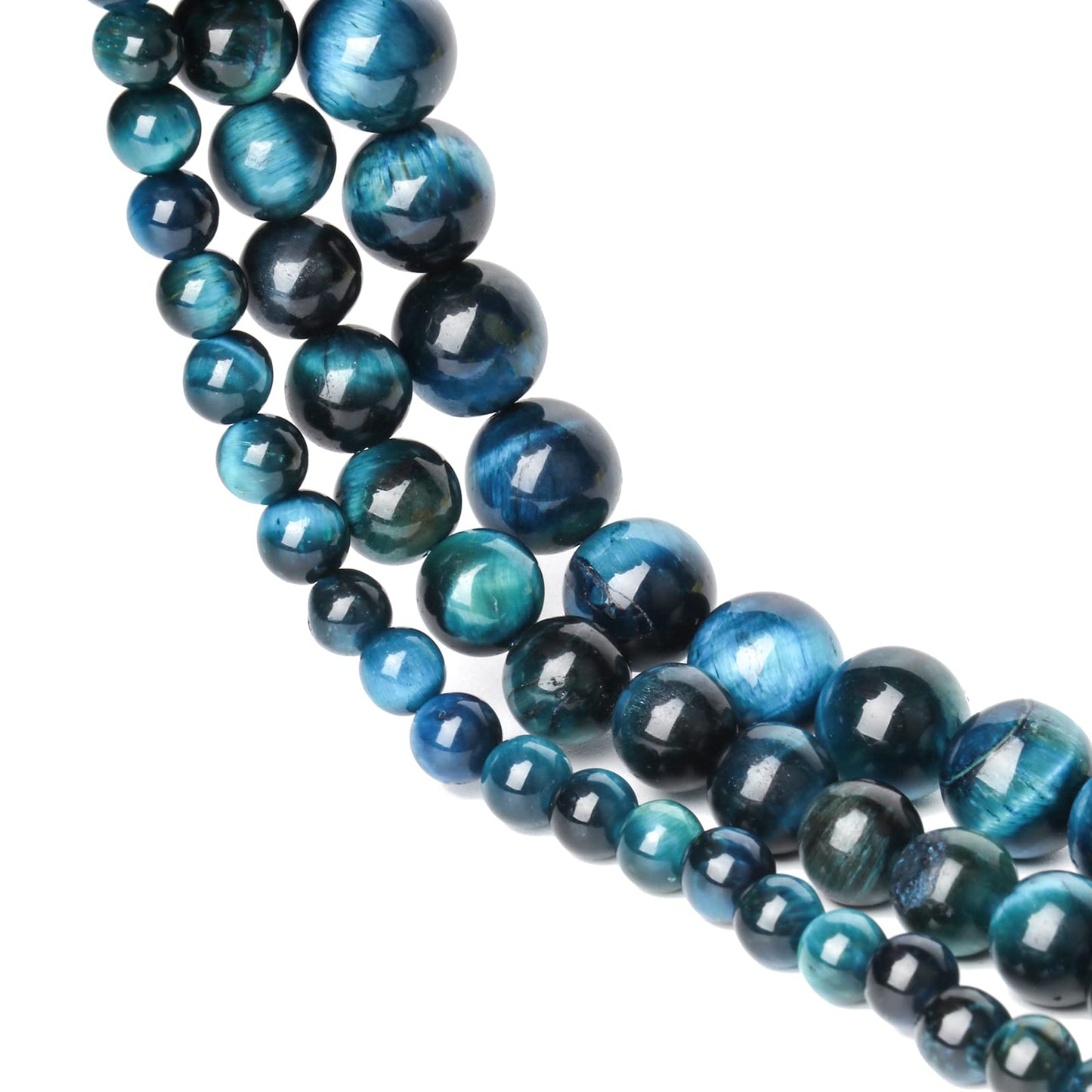 Song Xi Blue Dragon Black Vein Agate Beads 6mm Stone Beads for Jewelry Making Gemstone Beads