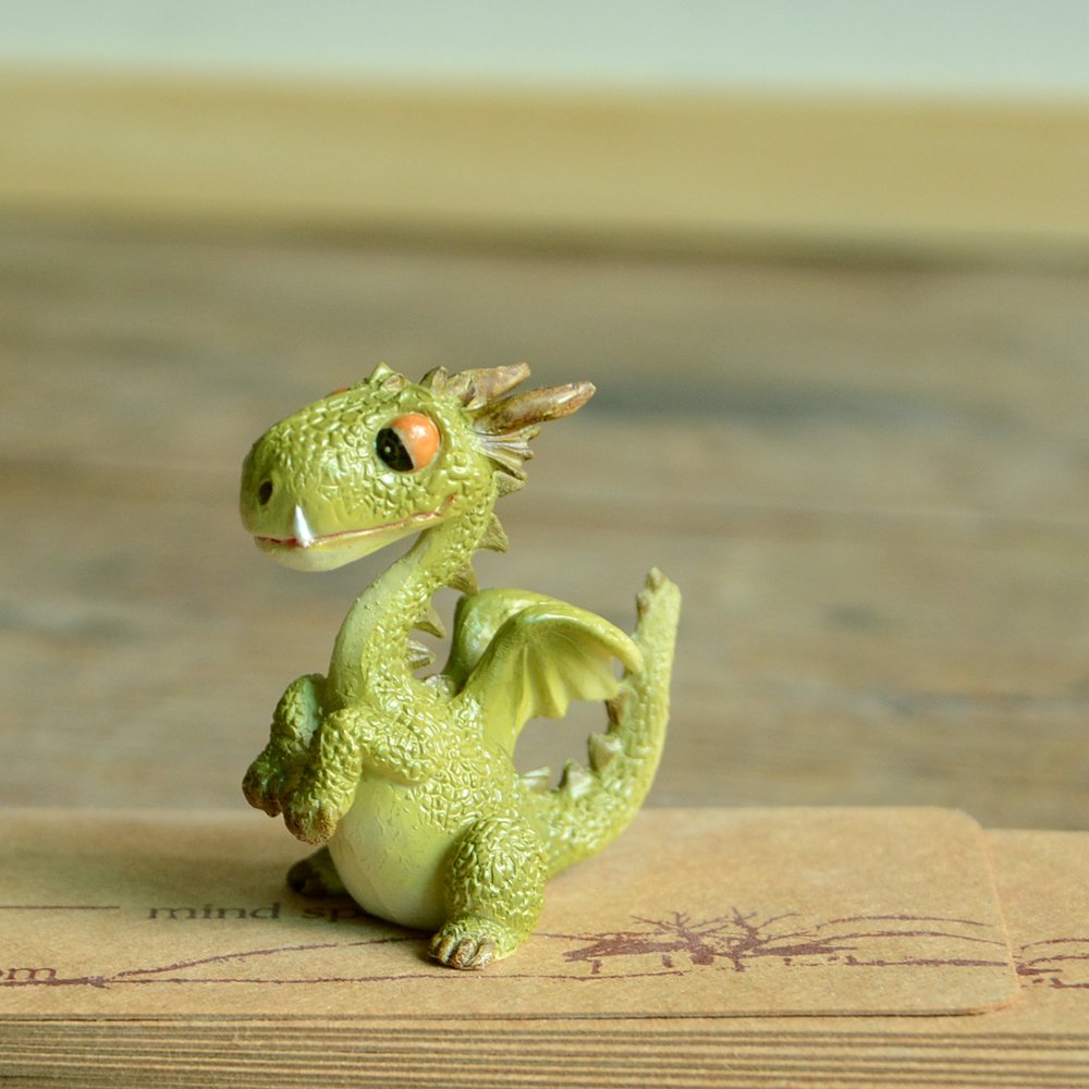 Top Collection 4412 Miniature Fairy Garden & Terrarium Mini Dragon Statue, Small