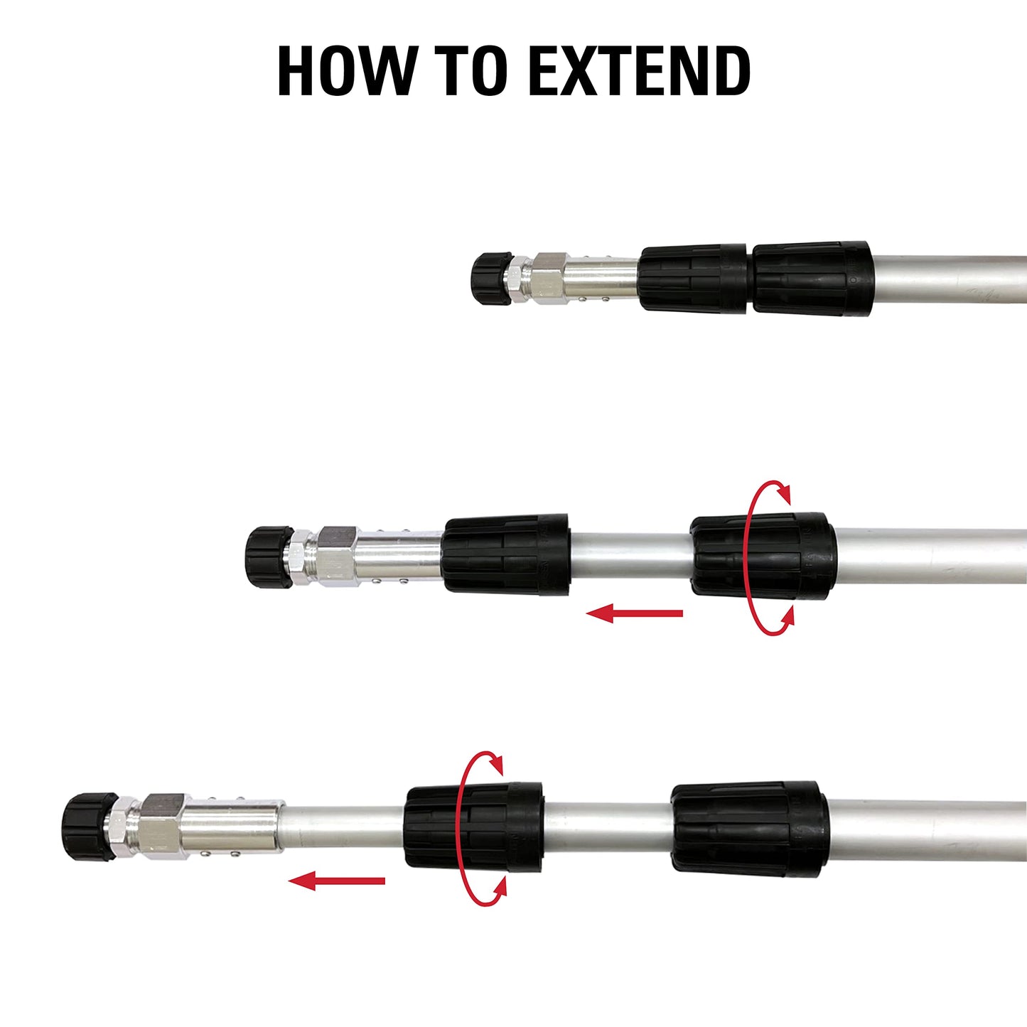 Simpson Cleaning 80470 Telescoping Extension Wand for Gas and Electric Pressure Washers up to 4000 PSI
