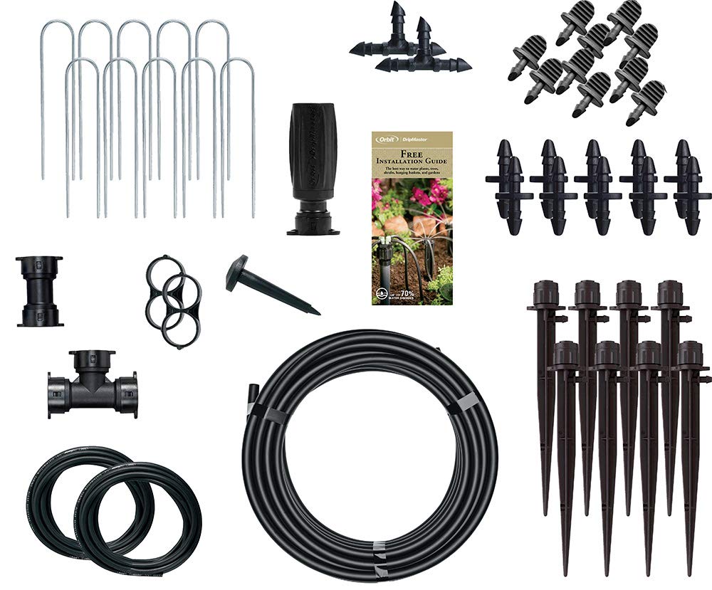 Orbit Drip Irrigation Watering Kit, Micro Bubbler System, 250 Sq Ft, Model 69525