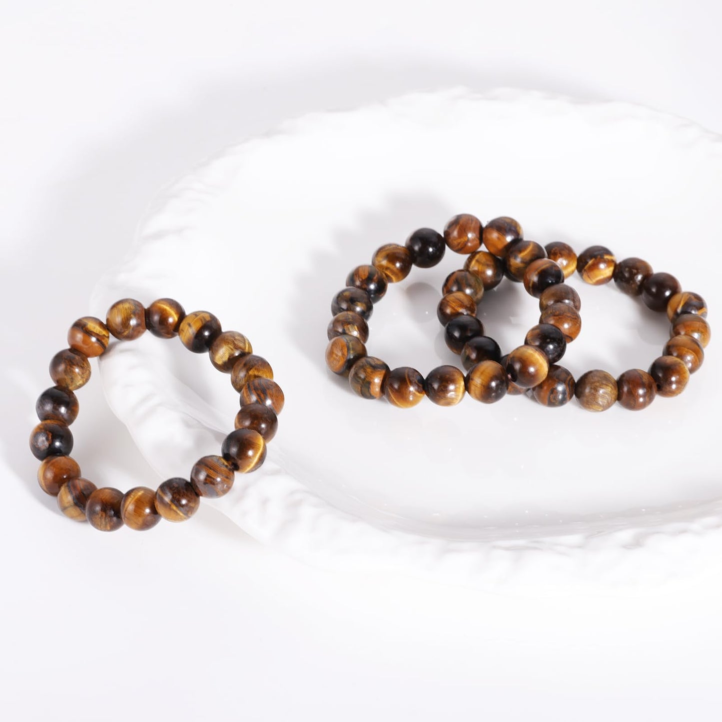 Handmade Natural Jade Beaded Bracelet for Women & Men – Genuine Green/White Jade Gemstone Stretch Bracelet – Lucky Energy Healing Jewelry Gift for Peace, Prosperity & Protection ST-V-01