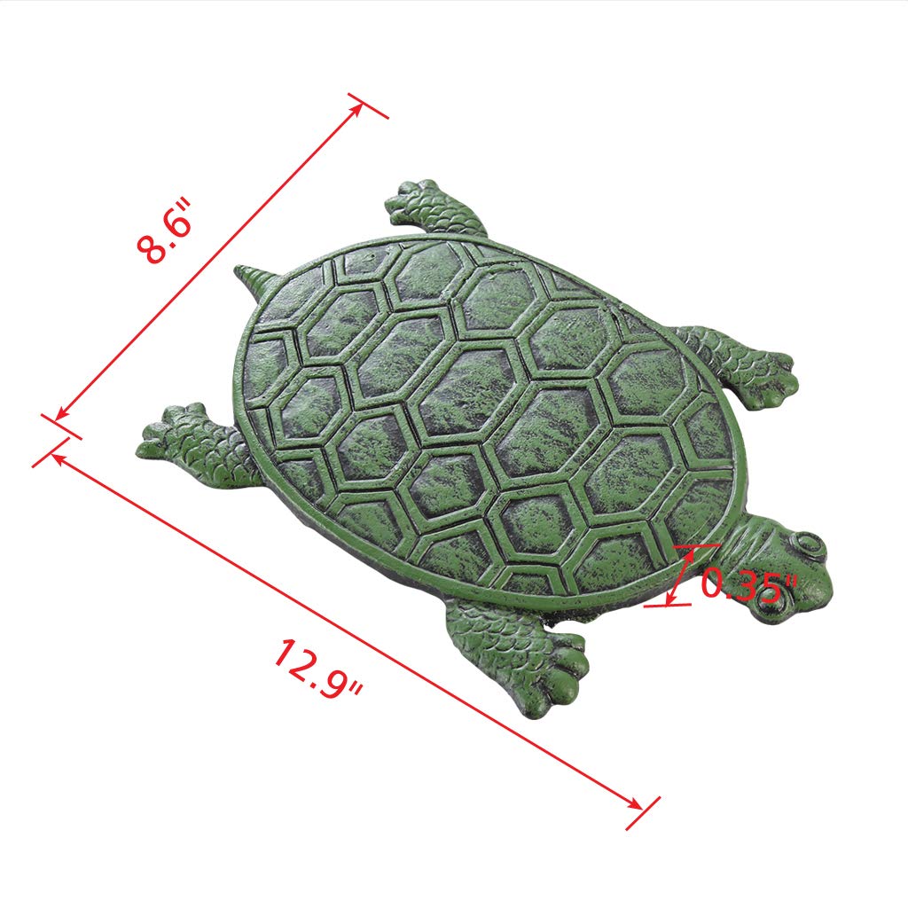MDLUU Cast Iron Stepping Stone, Turtle Stepping Stone, Decorative Tortoise Flagstone for Lawn, Yard, Garden Walkway