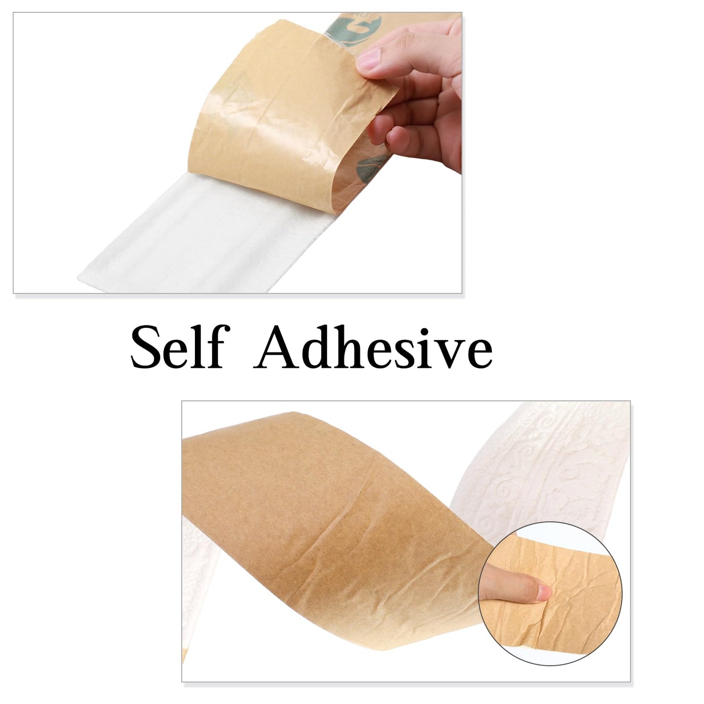 TaoBary 90 x 3 Inch Self Adhesive Flexible Foam Molding Trim Wallpaper Border 3D Sticky Decorative Wall Lines Peel and Stick Wall Baseboard Trim for Home Hotel DIY Decor(5 Roll,White)