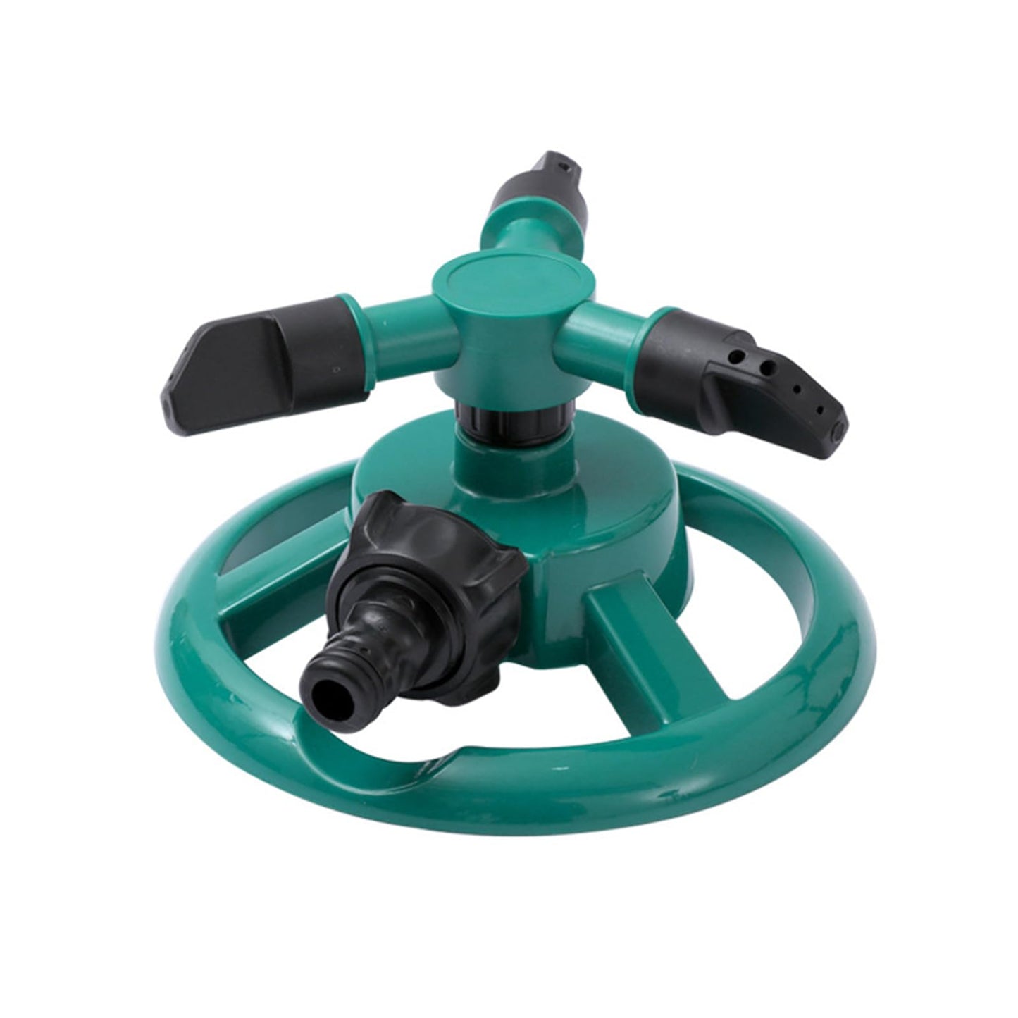 Vbvbip 360° Round Base Lawn Sprinkler - Adjustable Rotating Sprinkler for Yard, Garden Irrigation with Water-Efficient Spray Patterns