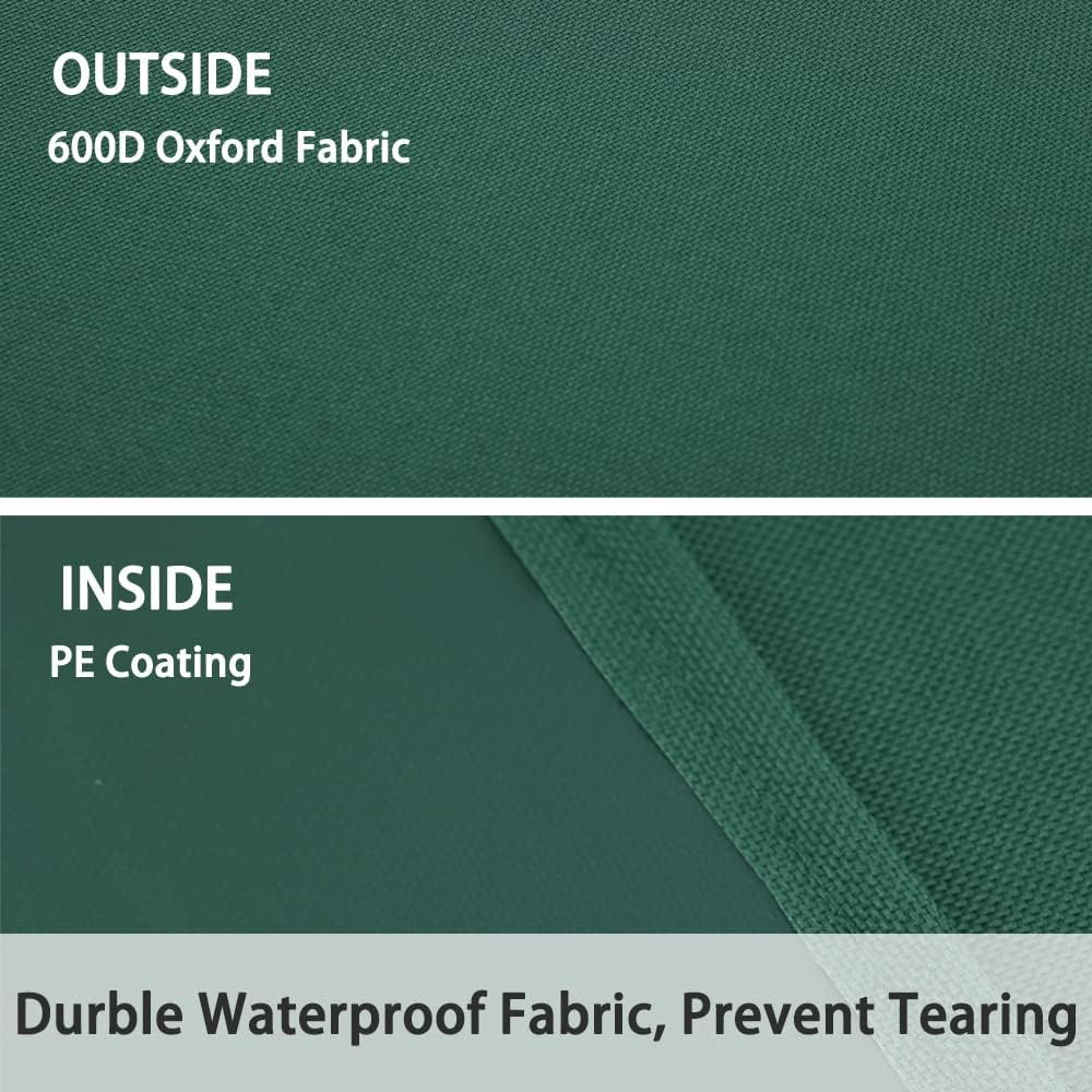 Leaf Tarp with 4 Handles Garden Waste Yard Tarps Extra Reinforced Corner Waterproof Reusable Durable Tarp Collector for Leaf Pickup,Landscape Pruning,Leaf Hauler,Tent Footprint (Green)