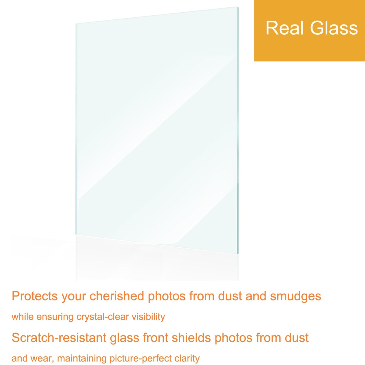 BESCRCL 15 Pack Real Glass Picture Frames Collage Wall Decor, Including 3pcs 8x10, 6pcs 5x7, 6pcs 4x6 Photo Frames for Gallery Wall or Tabletop Display, Black