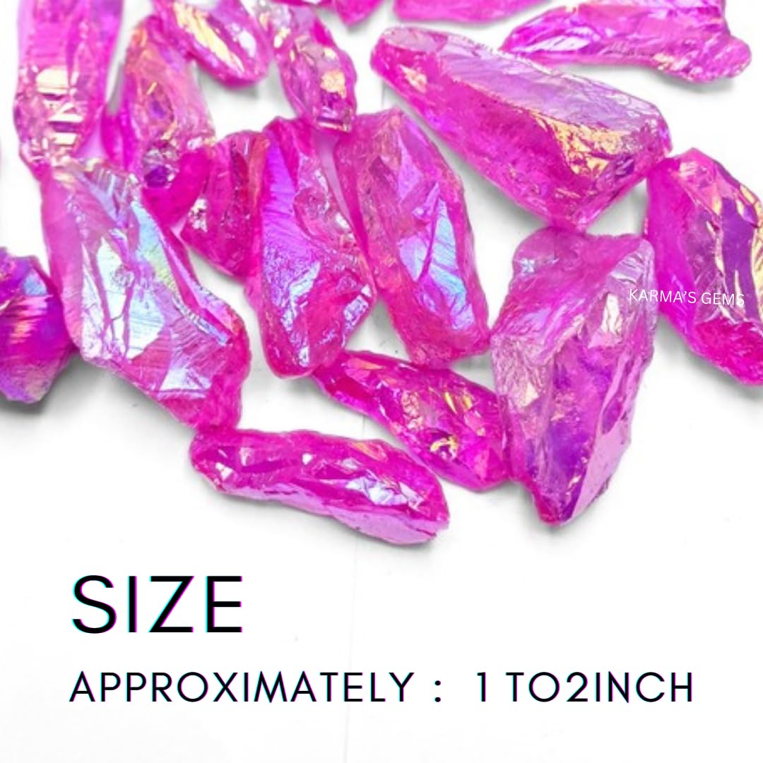 Crystals, Rocks, Jade, Crystals and Healing Stones, Witchcraft Supplies, Healing Crystals, Stones, Healing Stones, Rock Collection, Agate, Raw Stones (Pink Aura Quartz, 2 Pcs)