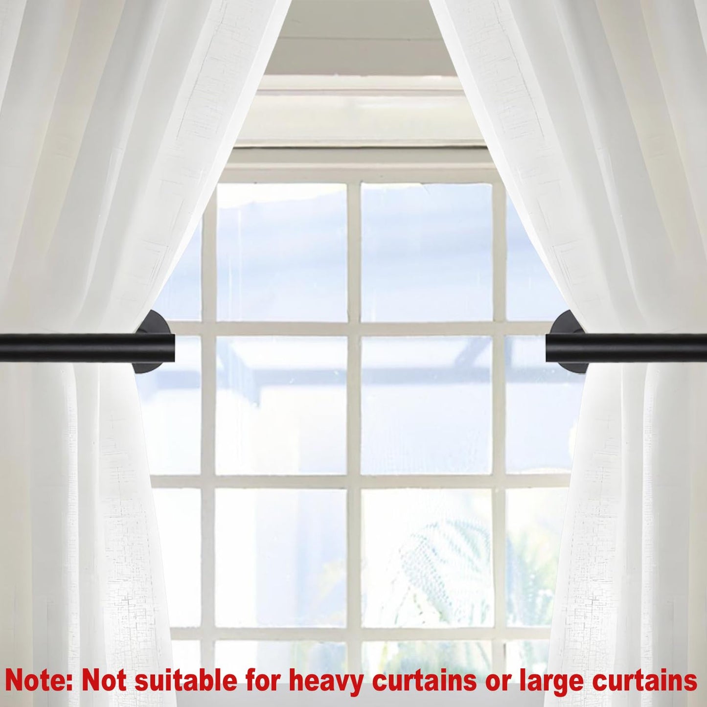 Curtain Tiebacks Hooks Wall Mounted, Curtain Holdbacks Screw-in, Curtain Holders for Drapes, Curtain Pull Backs, Curtain Tie Backs 304 Stainless Steels, 2pcs Black