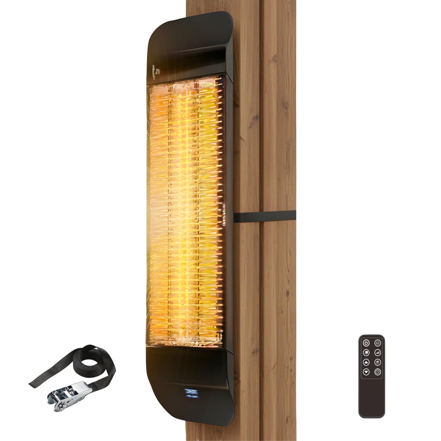 ZeboZap KDHT1500 1500W Infrared Electric Patio Heater for Gazebos, Pergolas, Decks, Garages, Backyards & Restaurants | Wall & Post Mounted Outdoor Heater