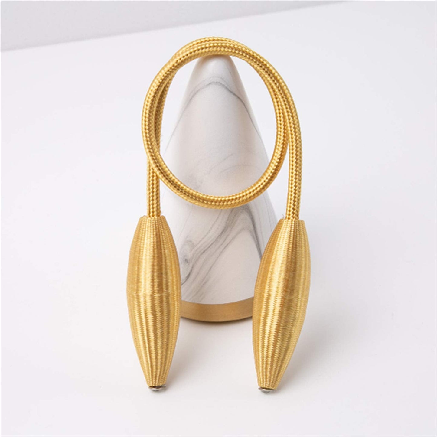 SWTOOL 2-Pack Curtain Holdbacks Curtains Tiebacks Home Decorative Window Drape Twist TieBacks Random Modelling Curtain Holdbacks (Gold)