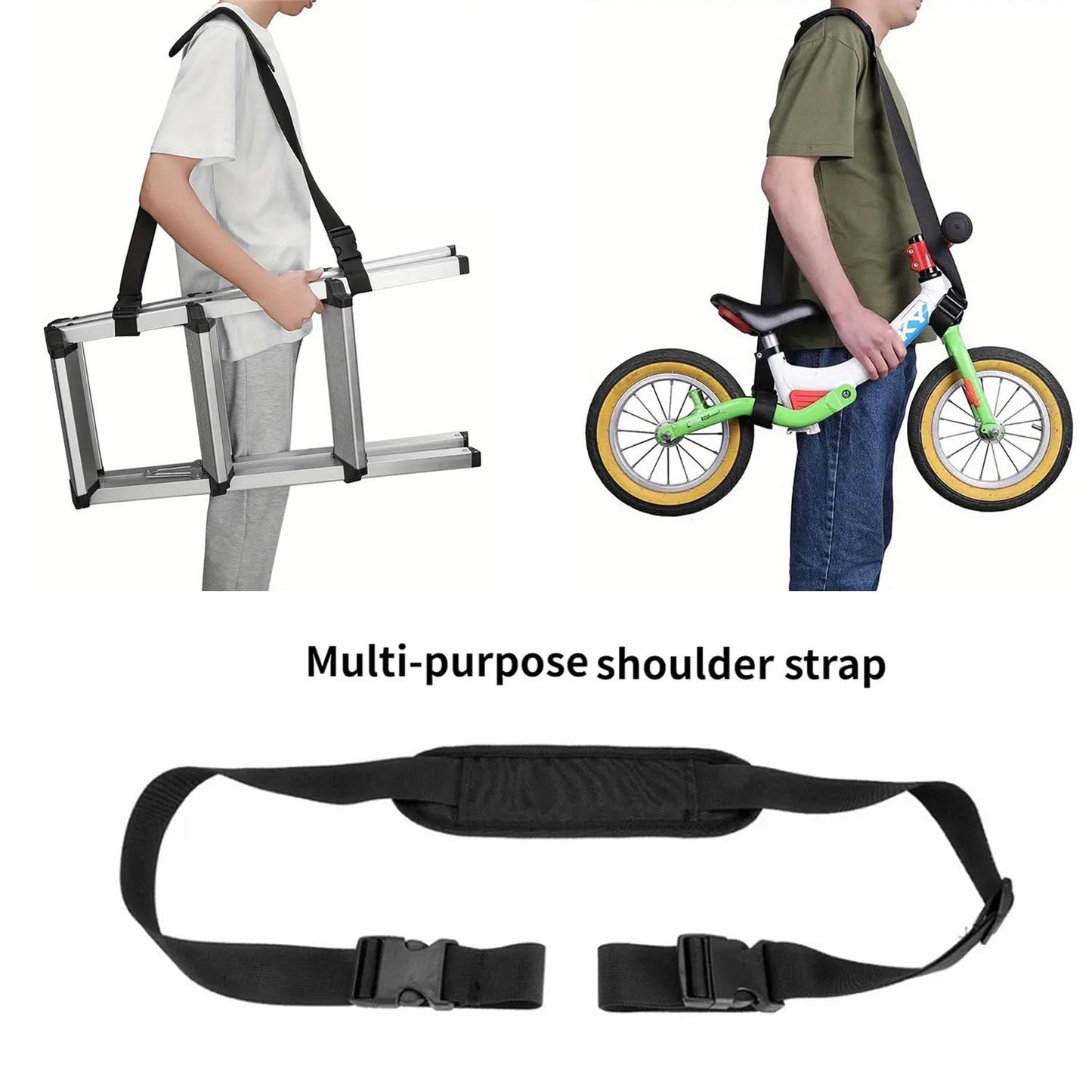 UtySty Step Ladder Carry Strap Carrying Belt Telescoping Ladder Shoulder Straps Carrier for Folding Step Stool with Wide Pedal Portable Camping Chair Folding Camp Chair Beach Chairs Camping Table