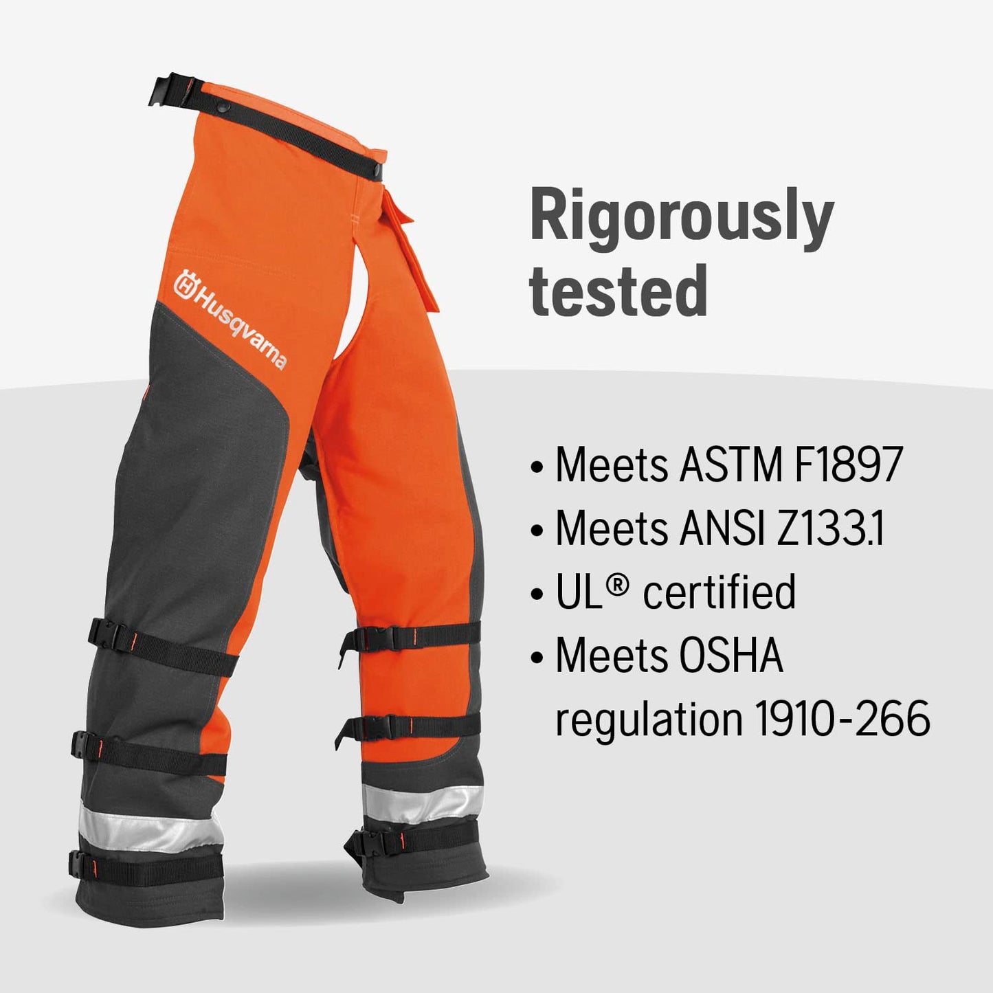 Husqvarna Technical Apron Wrap Chainsaw Chaps 40- to 42-Inch, Chainsaw Safety Equipment with 5 Layers, Adjustable Belt and Gear Pocket, Orange