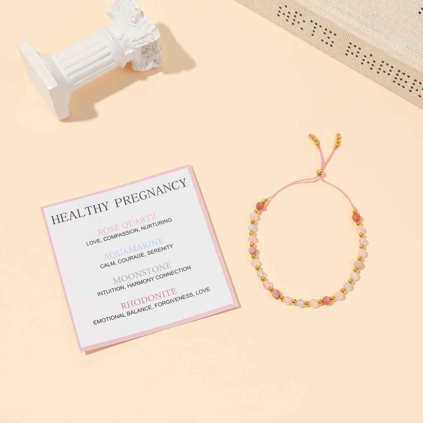 Flvkev Pregnancy Must Haves Bracelet, Announcement Pregnancy Gifts For Expecting New Mom, First Time Mama Gifts for Pregnant Women 1st Time Mom To Be Spiritual Mothers Day Gift (style 1)