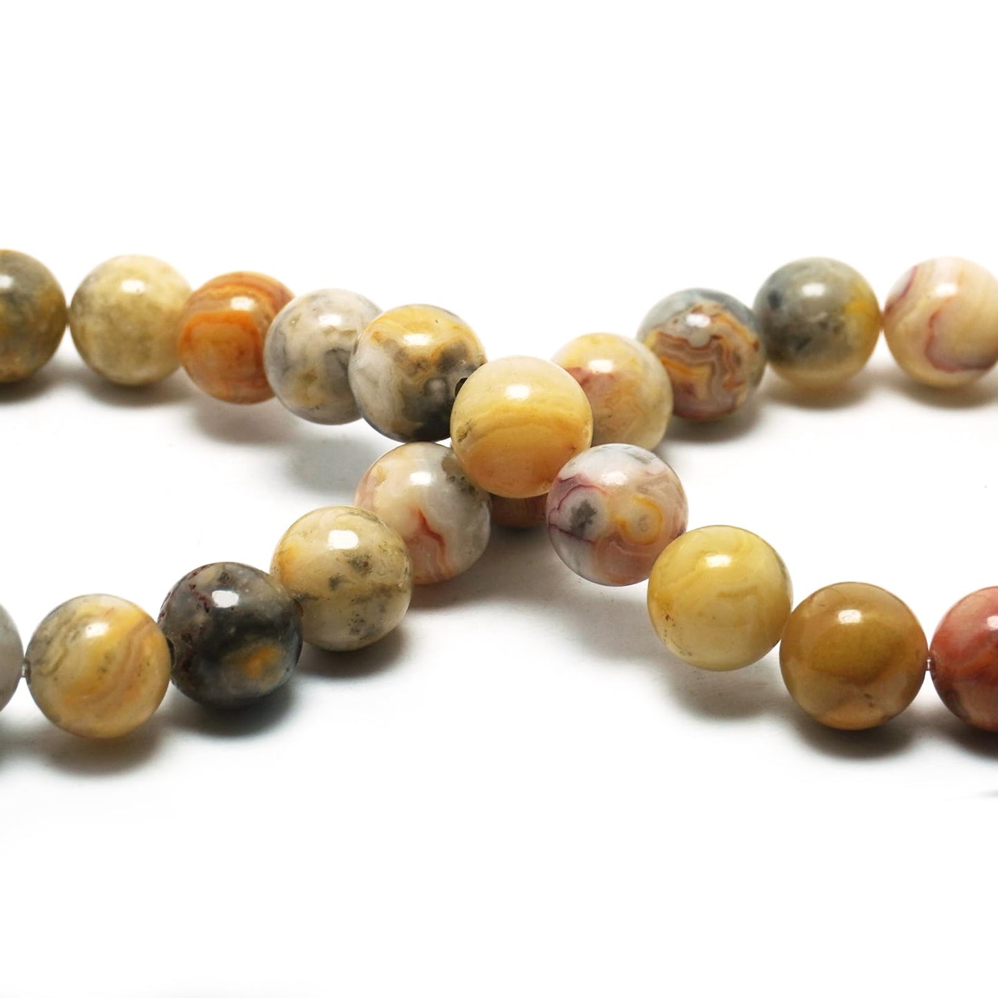 DIQIO Natural Stone Beads Gemstone Beads for Jewelry Making - 6mm Chrysanthemum Beads for Bracelets, Coral Crystal Round Beads(58-60pcs, 6mm, Chrysanthemum)