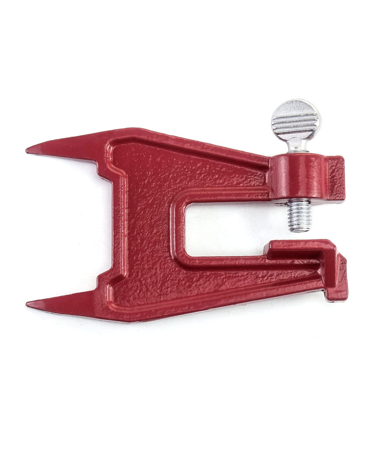 QWORK Chainsaw Stump Vise, Portable Chainsaw Sharpening Accessory, Chainsaw Filing Vise, for Sharpening Saw Chain, Red