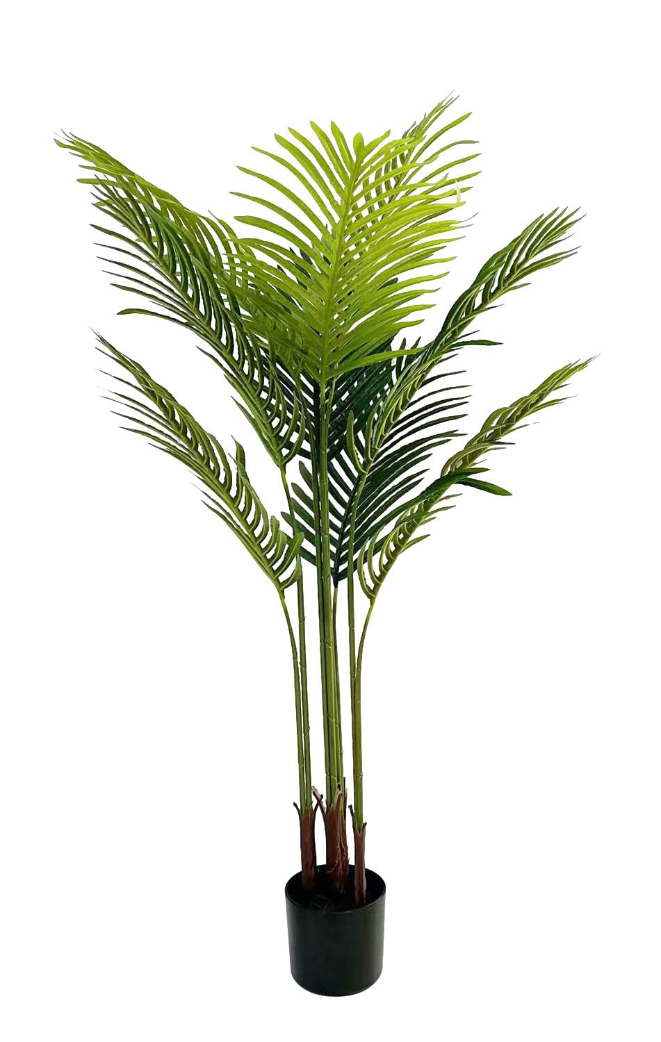 Kiko Artificial Palm Tree -4 Ft Tall Fake Floor Plant Greenery Potted Plants for Office,Gymnasium Room, Living Room, Dinner Room, Shopping mall,Artificial Plant for Indoors and Outdoors