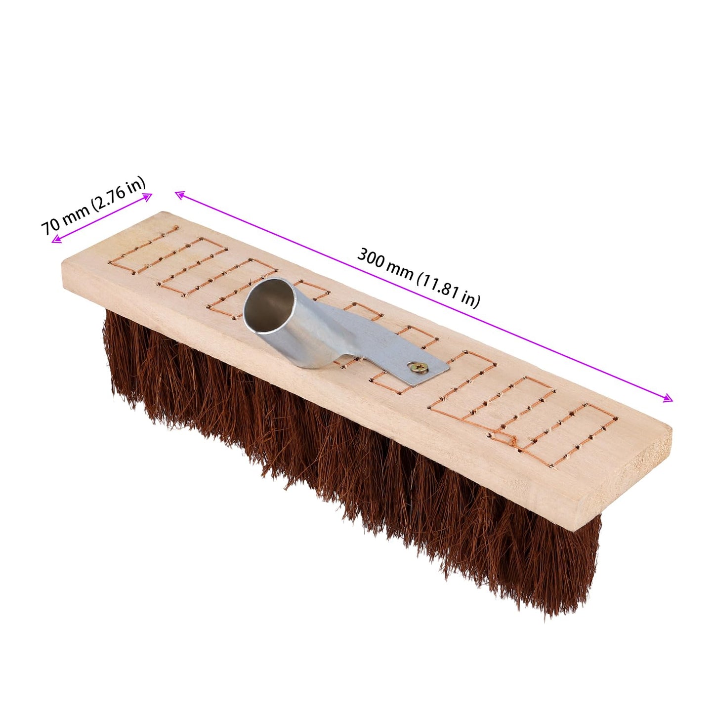 JEUIHAU 2PCS 12 Inch Floor Scrub Brushes, Outdoor Deck Brush for Concrete Floor, Garden, Patio and Wooden Deck Cleaning
