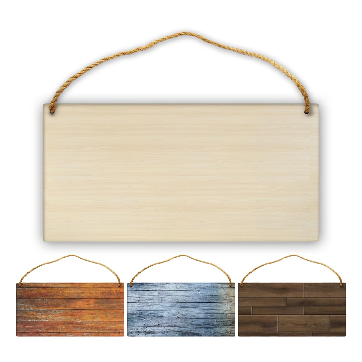 Xswzaqolk Custom Wooden Signs with Your Any Text Image Logo Personalized Welcome Front Door Plate Garden Family Cave Bar Cafe Wall Decor, 11.8"x5.9"