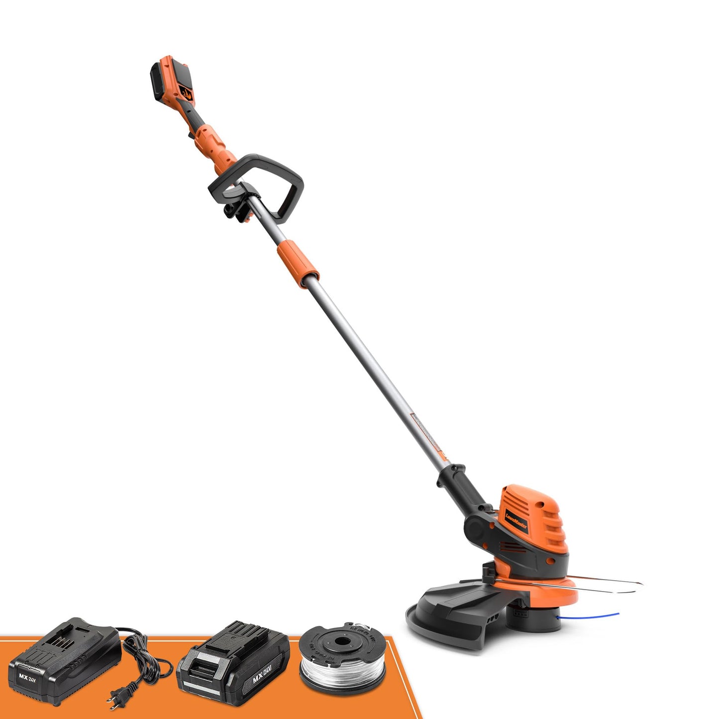 LawnMaster CLGT2412S 24V 12" Cordless String Trimmer 2.0AH Battery & Charger Included