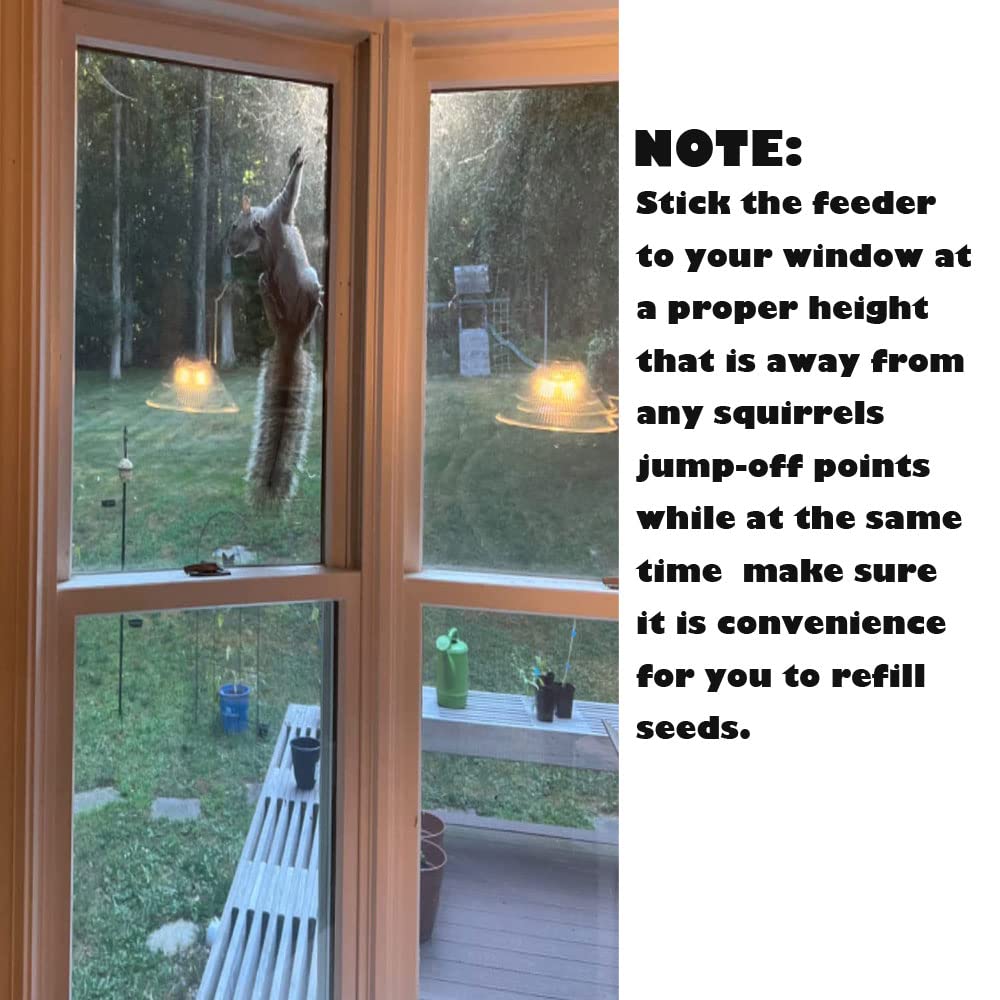 Bird Feeder Birds House for Outdoor, Window Bird Feeder with Strong Suction Cups for Wild Birds, Cardinal, Bluebird