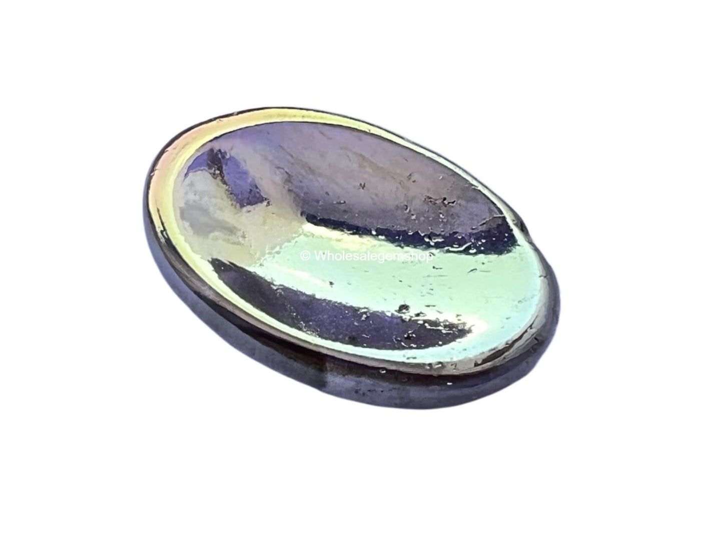 Angel Aura Quartz Thumb Worry Stones Metaphysical Gemstone Crystal Healing Reiki Men Women Gift FENG Shui Positive Energy Love Wellness Palm Stones Wicca Powerful