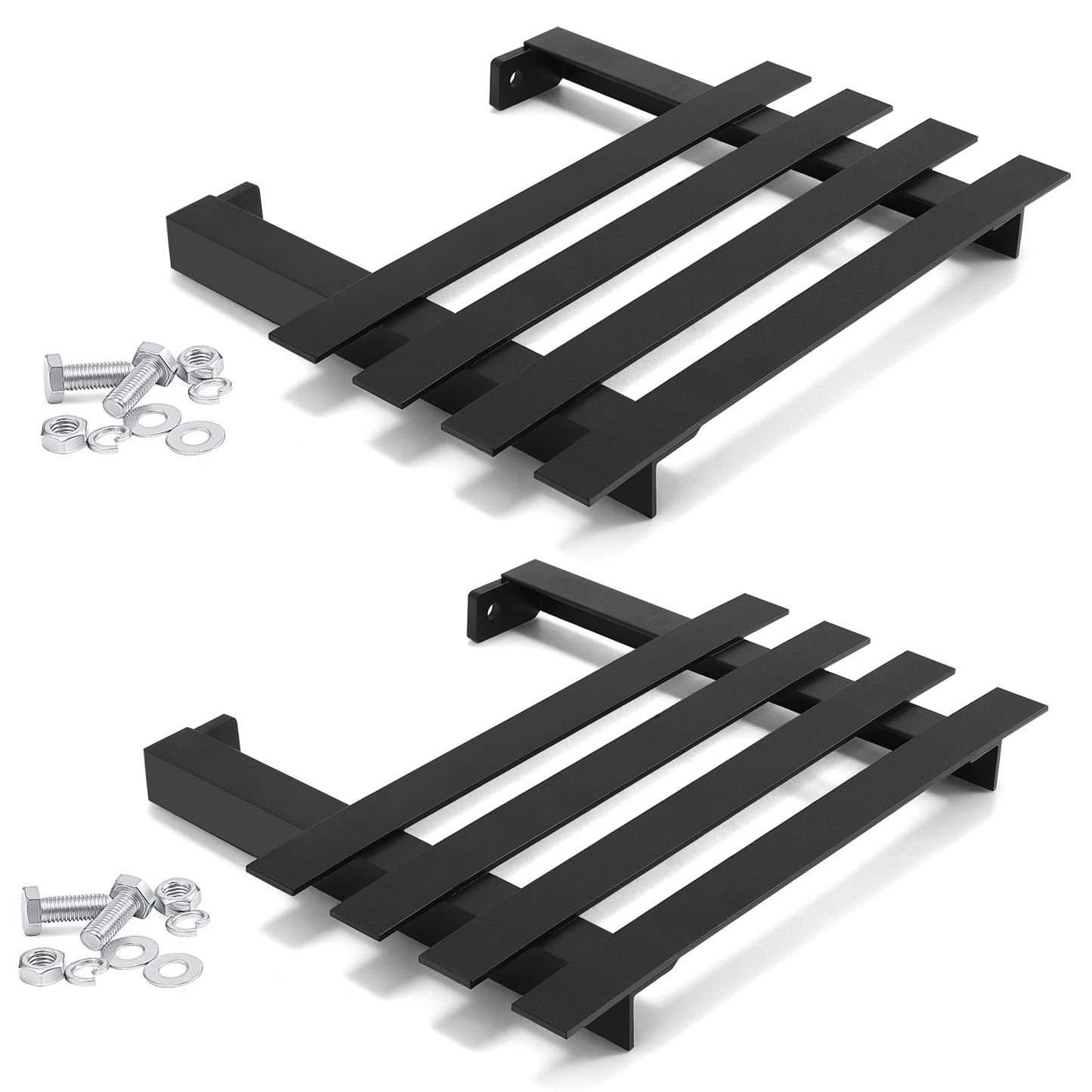 Frienda 2 Pack Log Catcher for Splitter Heavy Duty Metal Log Rack Catcher Splitter Part Accessories Tool, 11" Hole Center Distance