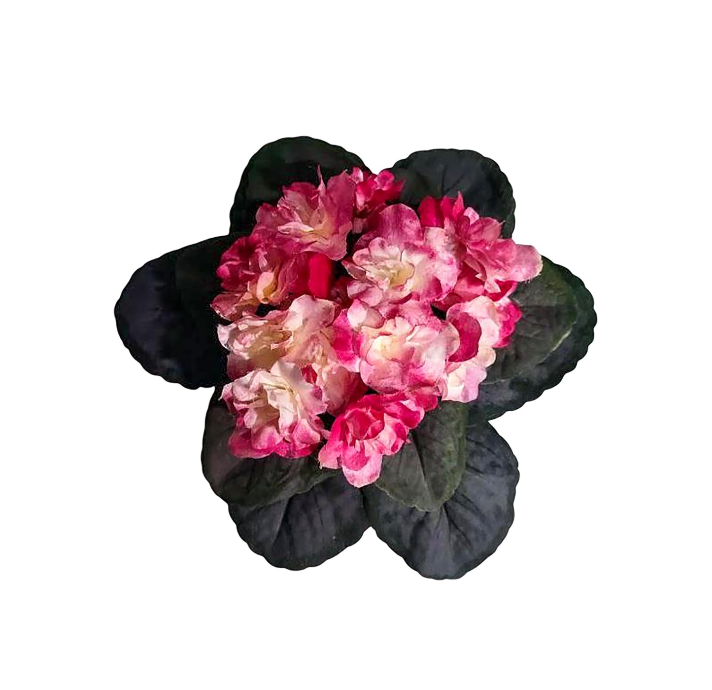 8" Pink Artificial Miniature African Violet – Realistic Faux Flower for Home Décor, DIY Crafts, Floral Arrangements & Gifts
