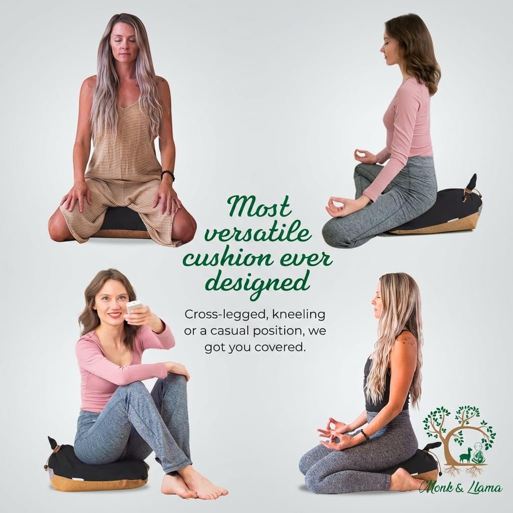 MONK & LLAMA Meditation Cushion Floor Cushion