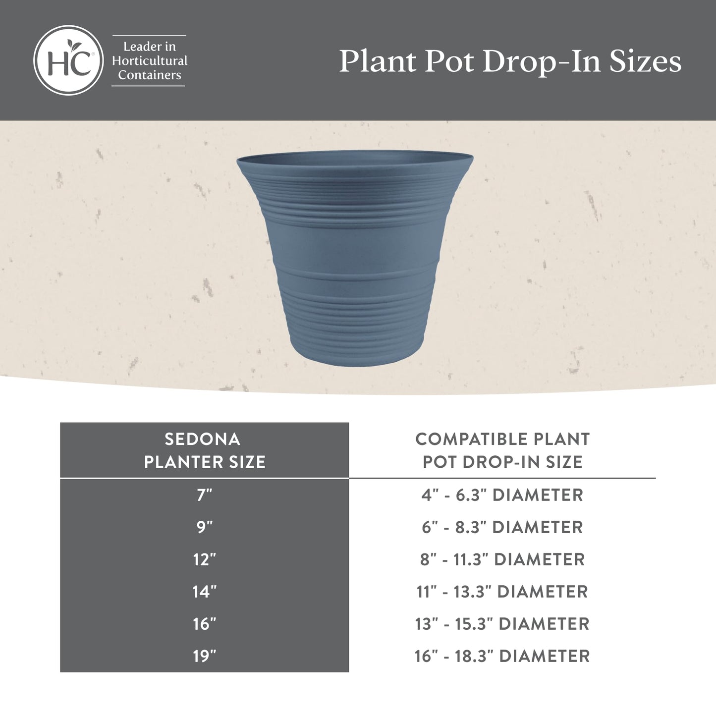 The HC Companies 7 Inch Sedona Round Self Watering Planter Pots, Lightweight UV-Resistant Plastic Indoor & Outdoor Planters, 4-Pack Flower Pots for Garden & Home Decor, Wild Red