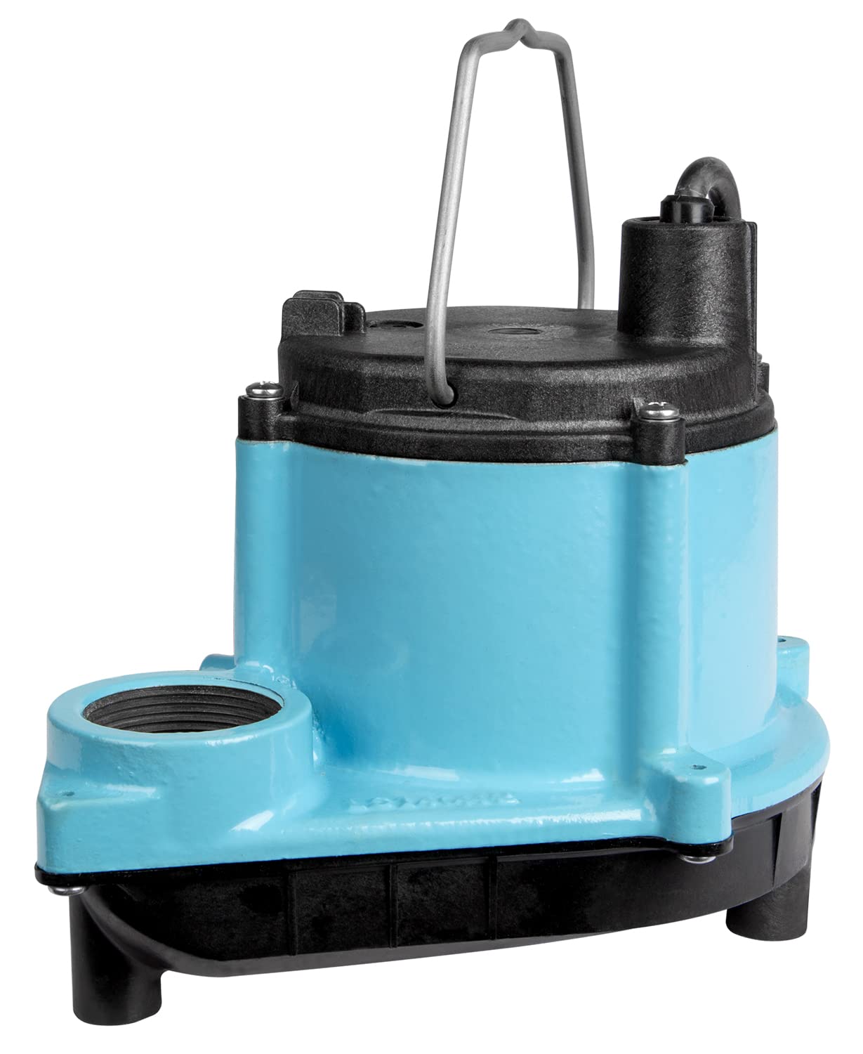 Little Giant 6-CIM-R 115-Volt, 1/3 HP, 2750 GPH Manual (No Switch) Submersible Sump Pump for Sump Systems and General Dewatering, 10-Ft. Cord, Blue, 506271