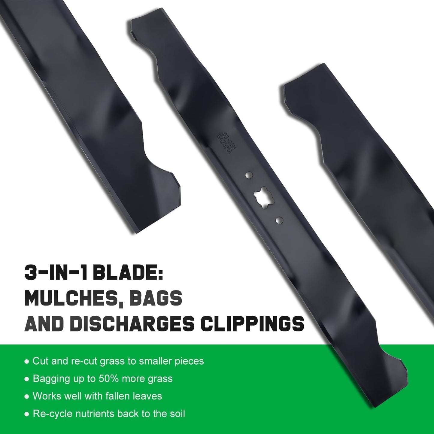 Grasscool TB110 942-0741A Mower Mulching Blade for Troy Bilt 21 inch Deck Mower TB240 TB230 TB130 TB200 TB160 TB210 TB280ES TB320 TB115 TB220 21" Walk Behind Push Mower Replace 742-0741A