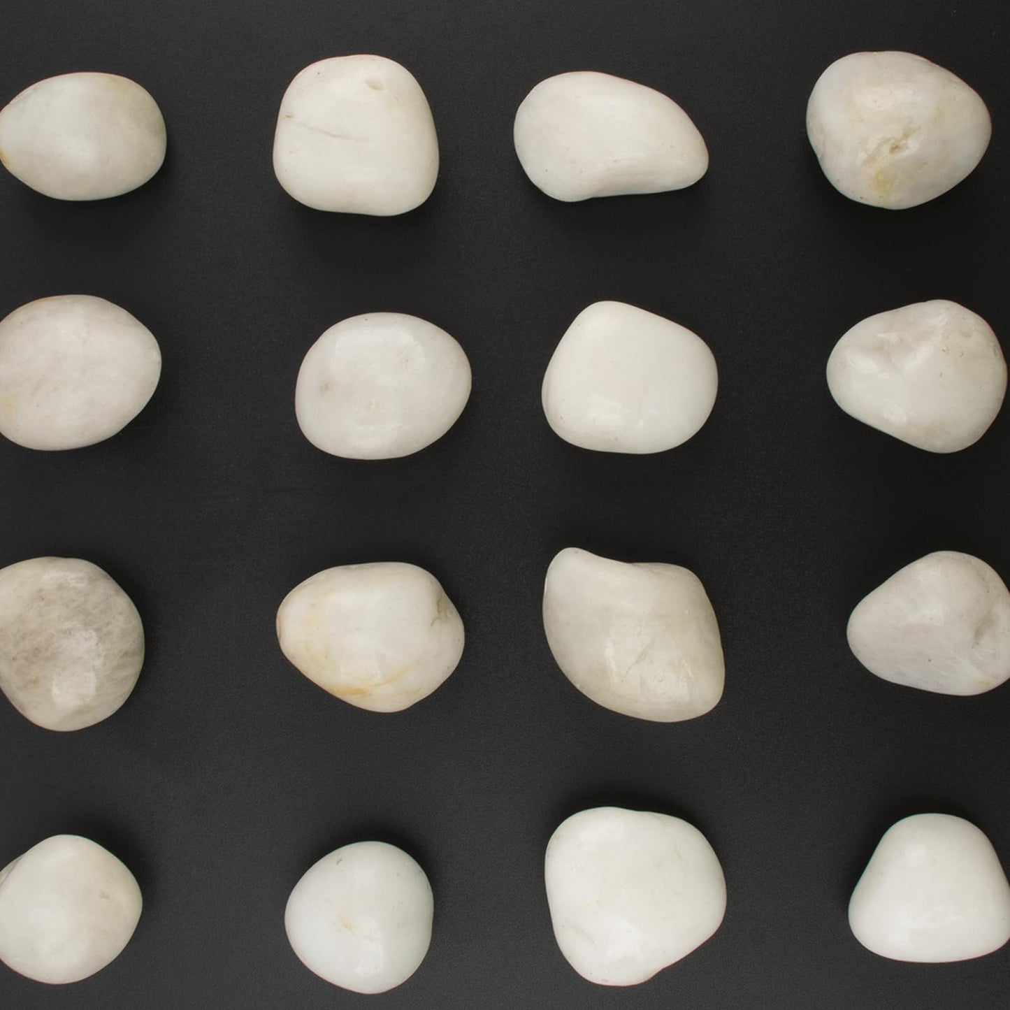 LOOIOOJ 10lbs River Rocks - 1-2 Inch Natural White Decorative Rocks for Potted Plants, River Rocks for Aquariums, and Landscaping (Weight : 10 LB, White)