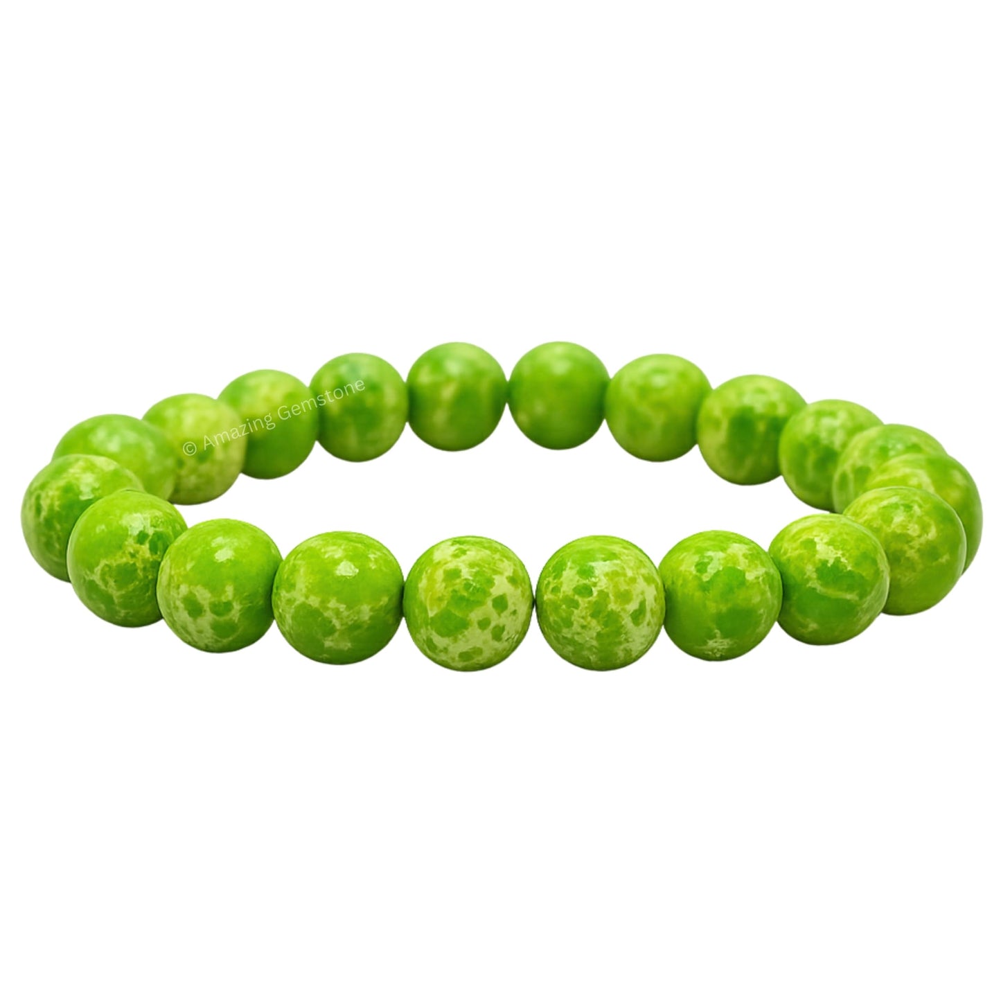 Amazing Gemstone Crystal Bracelet for Women Men's Gifts - Protection Healing Crystal Bracelet - 8mm Gemstone Beaded Stretchable Bracelet Pulseras Para Hombres Mujer Stocking Stuffers Mothers Day Gift (Green Turquoise)