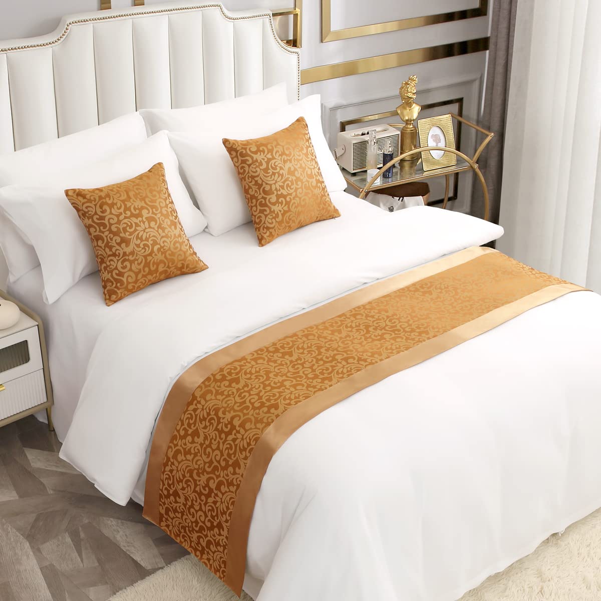 AMBERIS Bed Runner, Smooth Comfort Bed Runners & Scarves for Home and Hotel (Pillowcases Sold Separately)