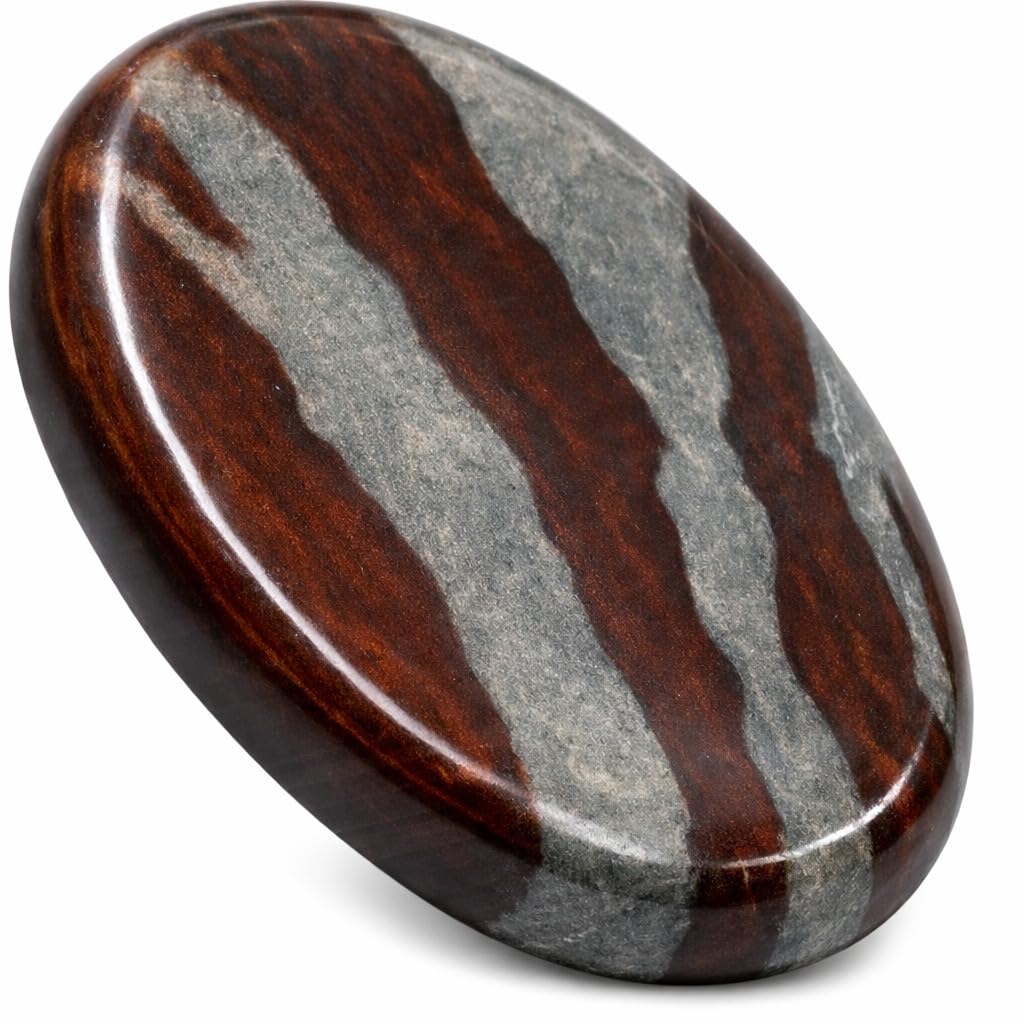 Narmada Shiva LingamThumb Worry Stones Metaphysical Gemstone Crystal Healing Reiki Men Women Gift FENG Shui Positive Energy Love Wellness Palm Stones Wicca Powerful