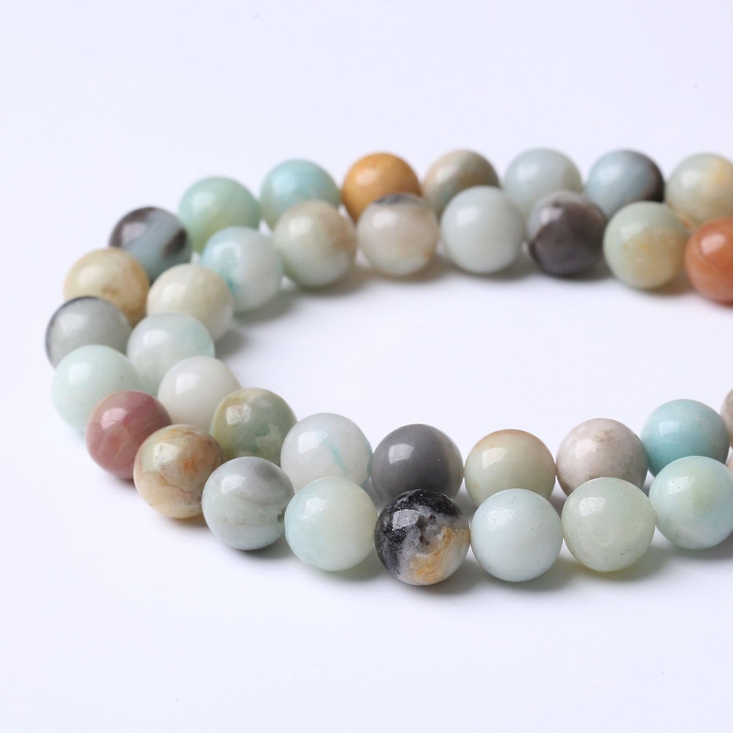 88PCS 4MM Amazonite Beads Stone Beads Natural Gemstone Bead Crystal Healing Energy Jewelry Making DIY 15 inches