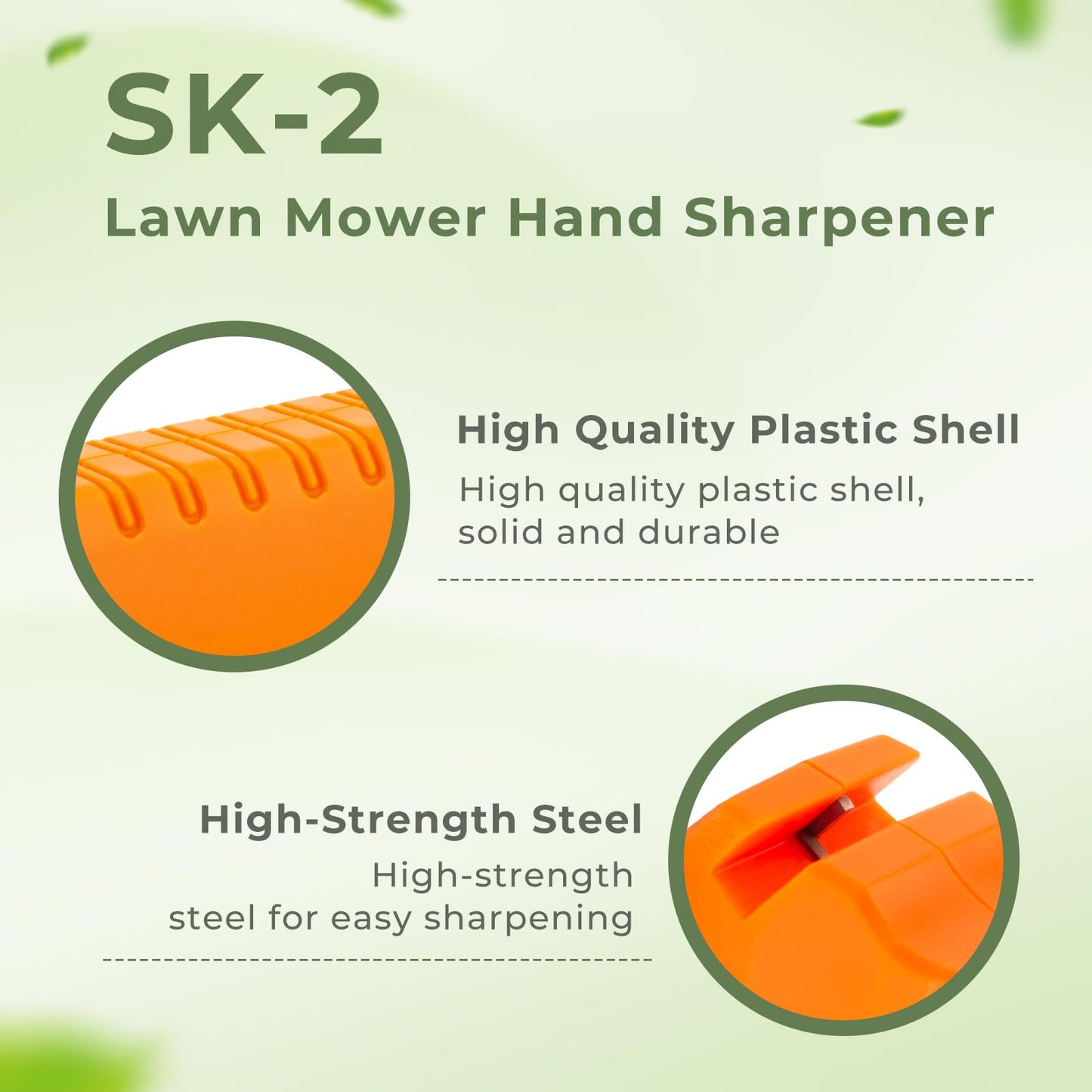 TOSRWGLL SK-2 Reel Mower Sharpening Kit Compatible with Earthwise Mowers, Hand Sharpener Fit for Most Reel Lawn Mowers