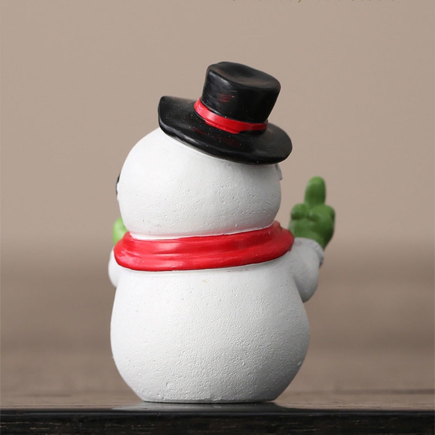 Daisylily Funny Santa Snowman Statue Figurine Christmas Decor, Naughty Xmas New Year's Gifts for Desk Shelf Ornaments - Snowman