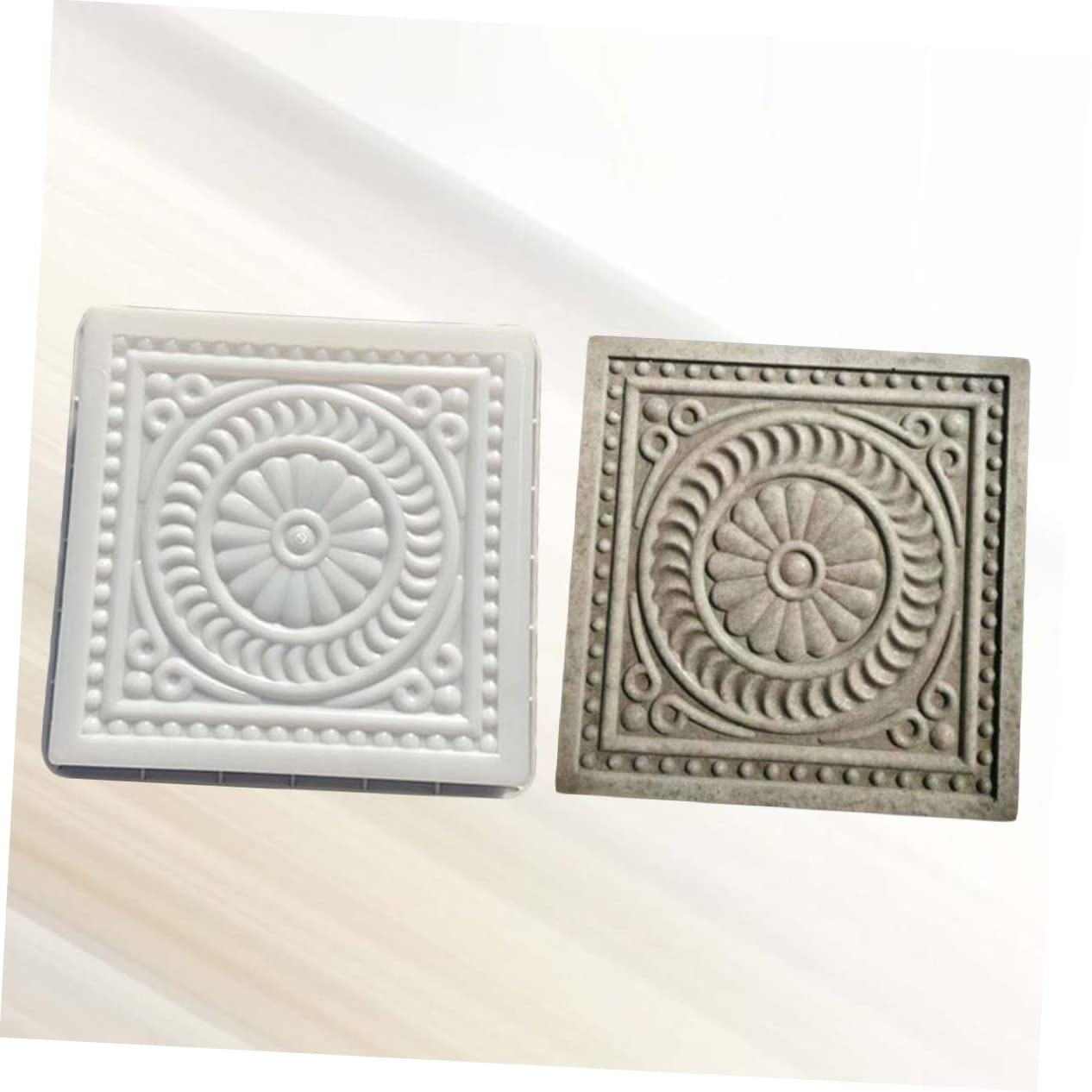 Kisangel Brick Mold 14.5 Inch Square Cement Paver Mold Concrete Stepping Stone for Garden Patio Yard Pathway