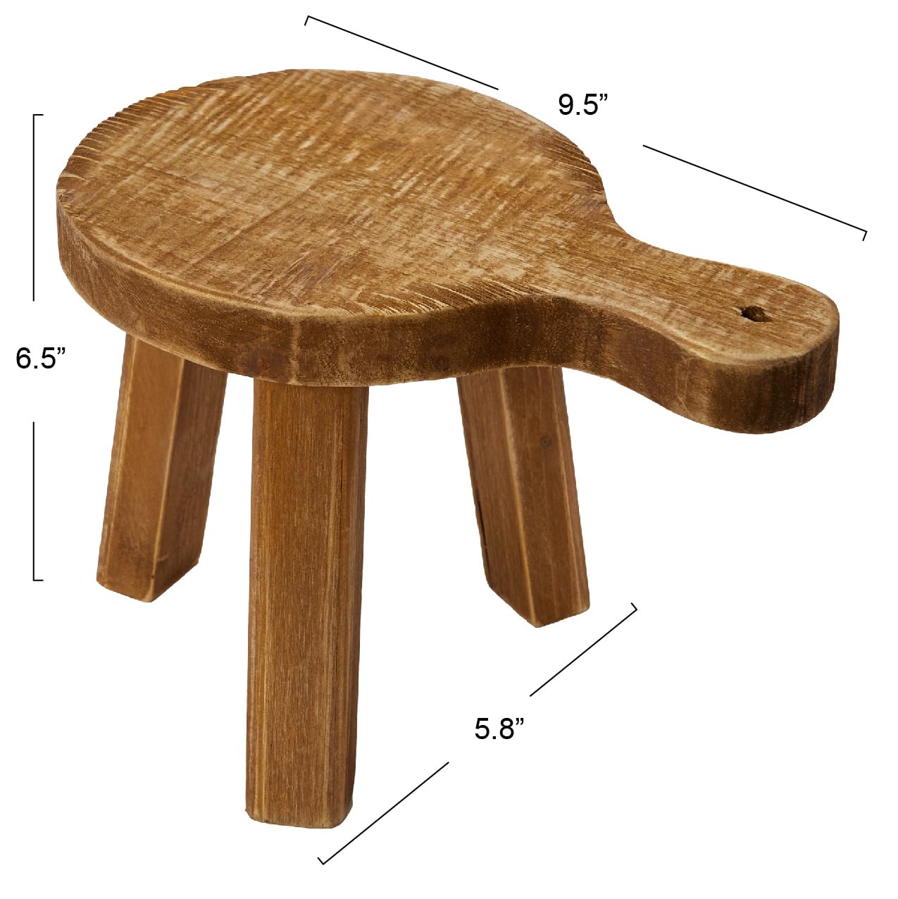 Creative Co-Op Fir Wood Pedestal