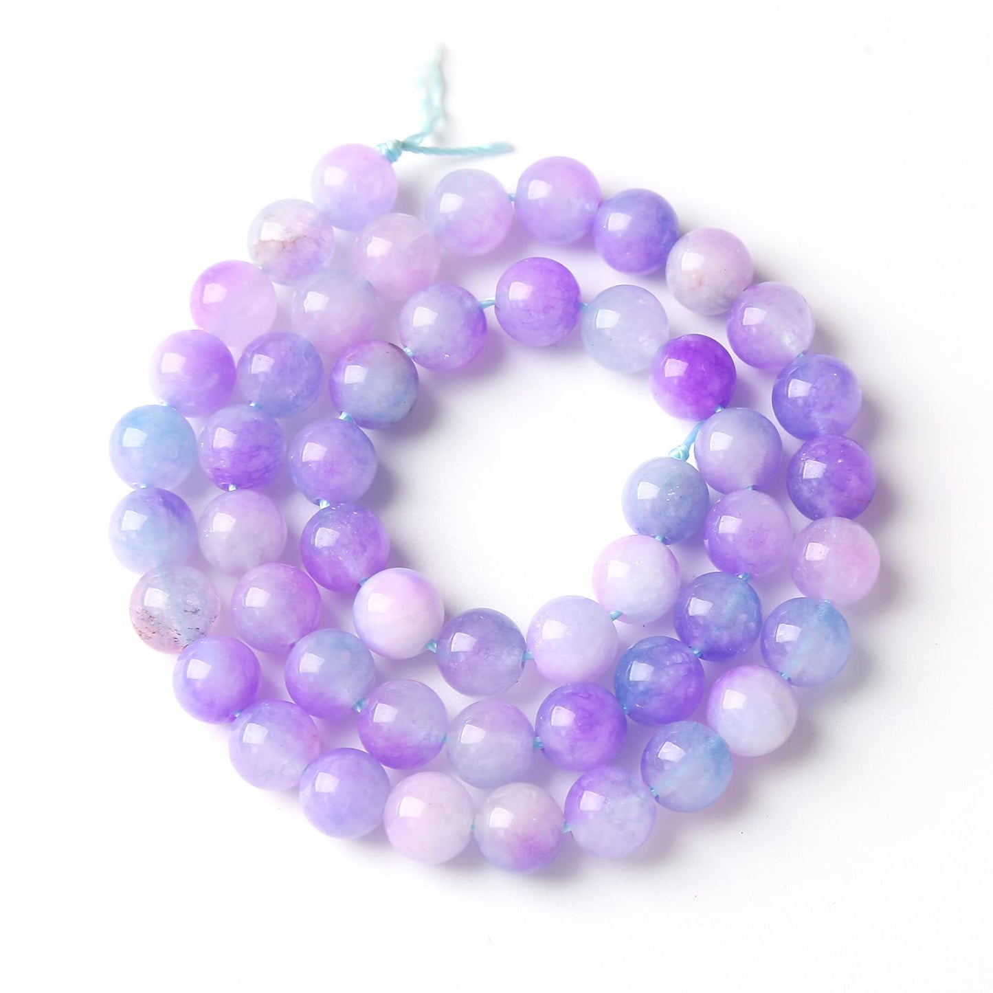 8MM 45PCS Natural Stone Dream Chalcedony Beads for Jewelry Making DIY Bracelet