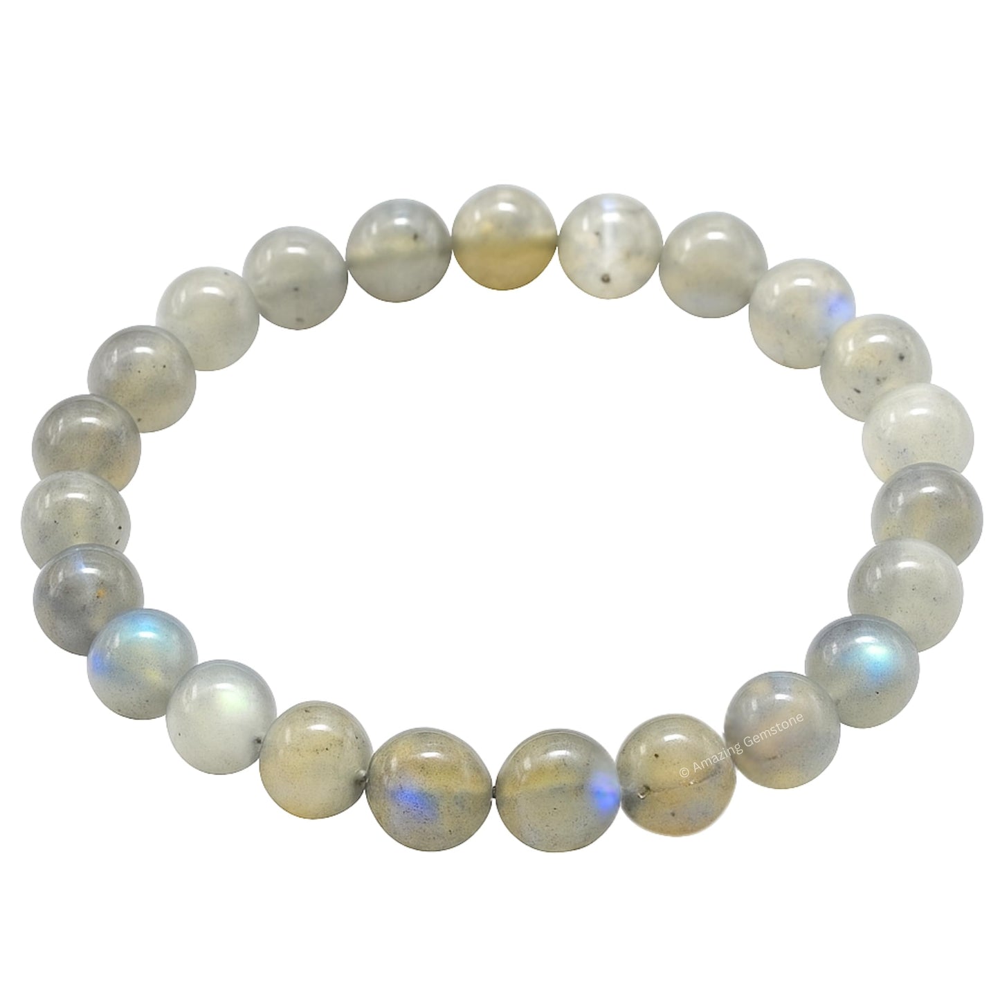 Amazing Gemstone Crystal Bracelet for Women Men's Gifts - Protection Healing Crystal Bracelet - 8mm Gemstone Beaded Stretchable Bracelet Pulseras Para Hombres Mujer Stocking Stuffers Mothers Day Gift (Labradorite)