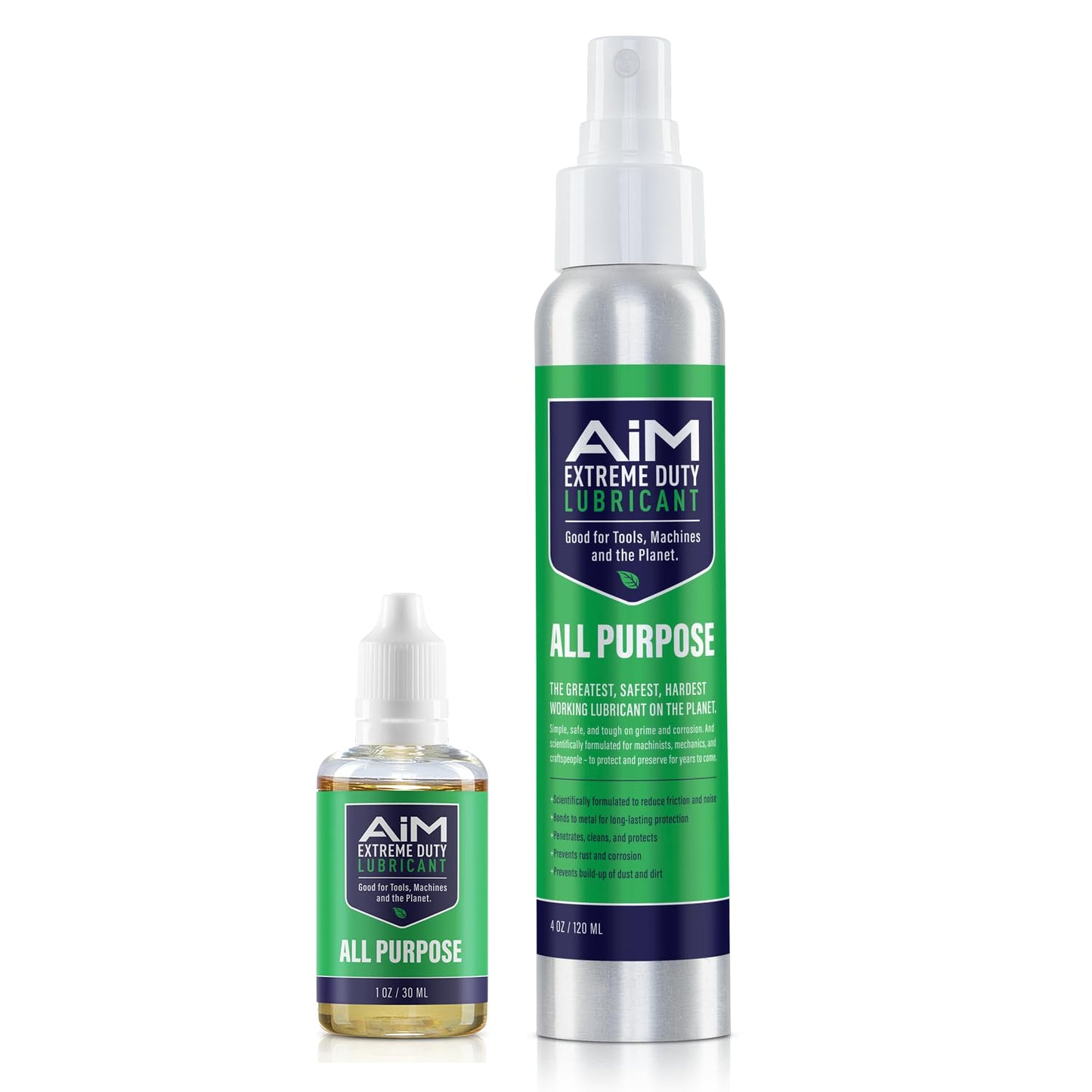 PlanetSafe Lubricants Hedge Trimmer Oil for Blades - 1 oz + 4 oz - Spray & Cleaner for Tools - Lubricating Oil for Mini Chainsaw - Resin Solvent for Hedge Trimmer - Made in the USA