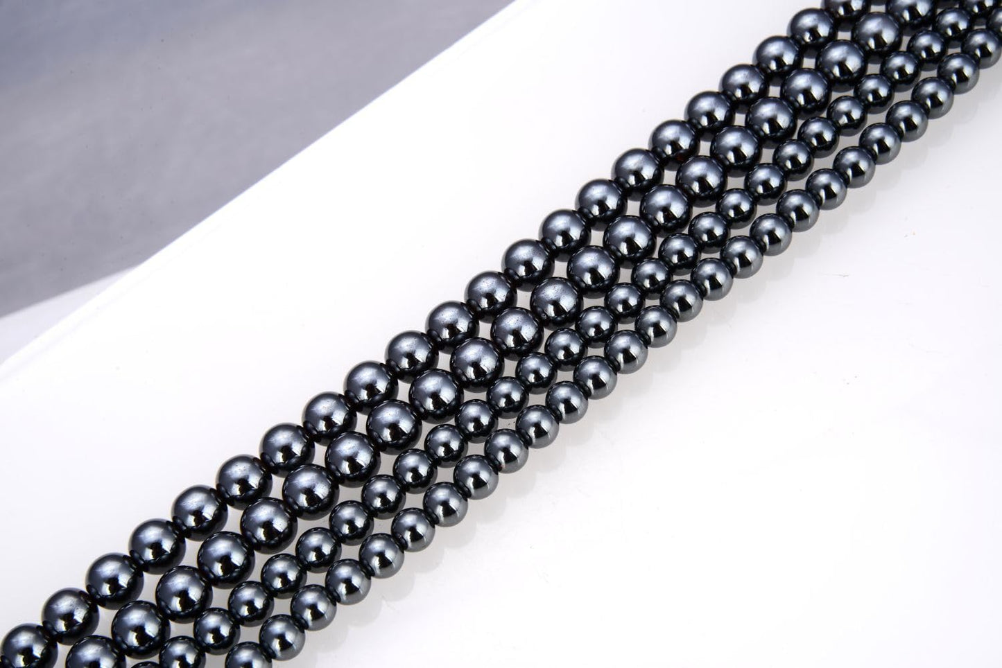 40pcs Adabele Grade A Natural Black Hematite Healing Gemstone 10mm Round Loose Beads Gem Stone Spacer for DIY Craft Jewelry Making GFC-A10