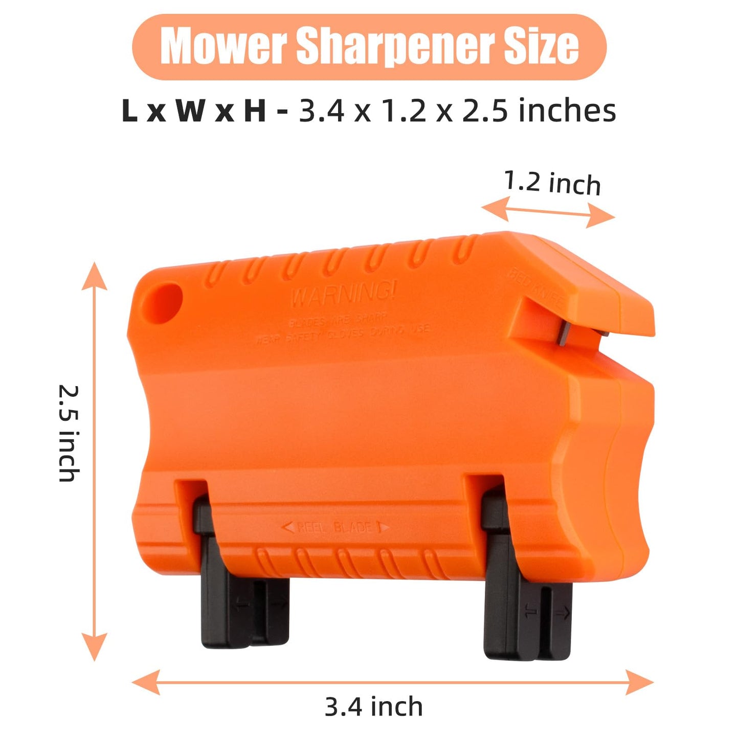 Reel Mower Blade Sharpener Kit - Orange