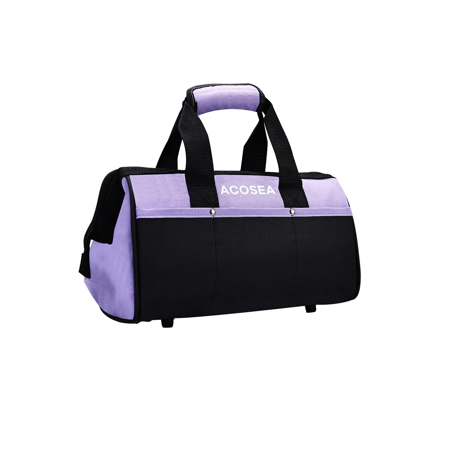 ACOSEA Purple Tool Bag,13 Inch Wide Mouth Open Tool Organizer with 12 Storage Pockets (Purple)